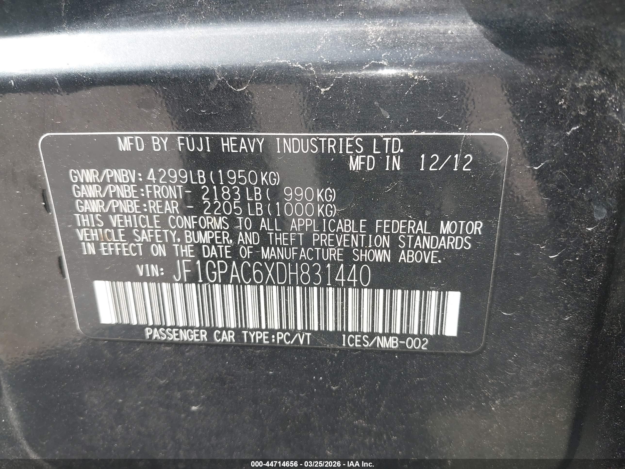 SUBARU IMPREZA image 9