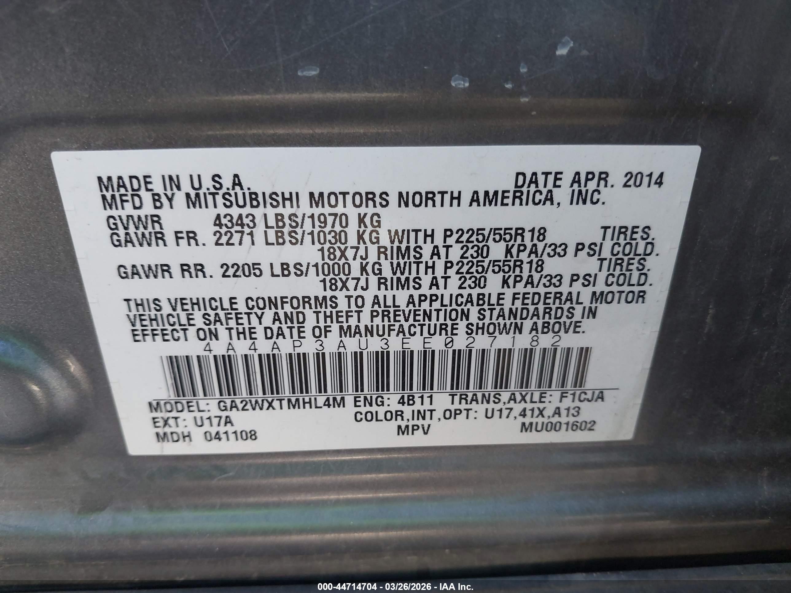 MITSUBISHI OUTLANDER image 9