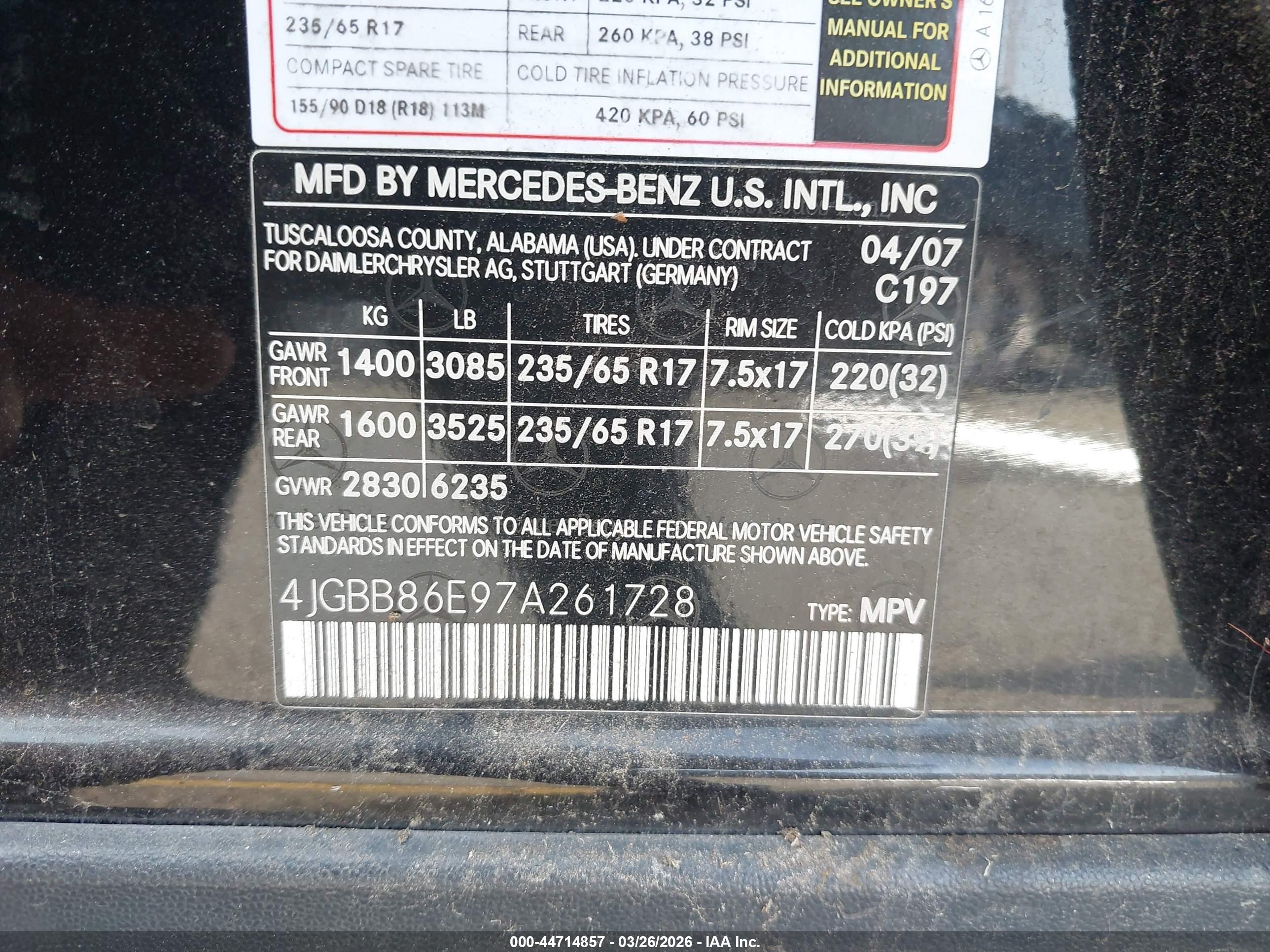 MERCEDES-BENZ ML image 9