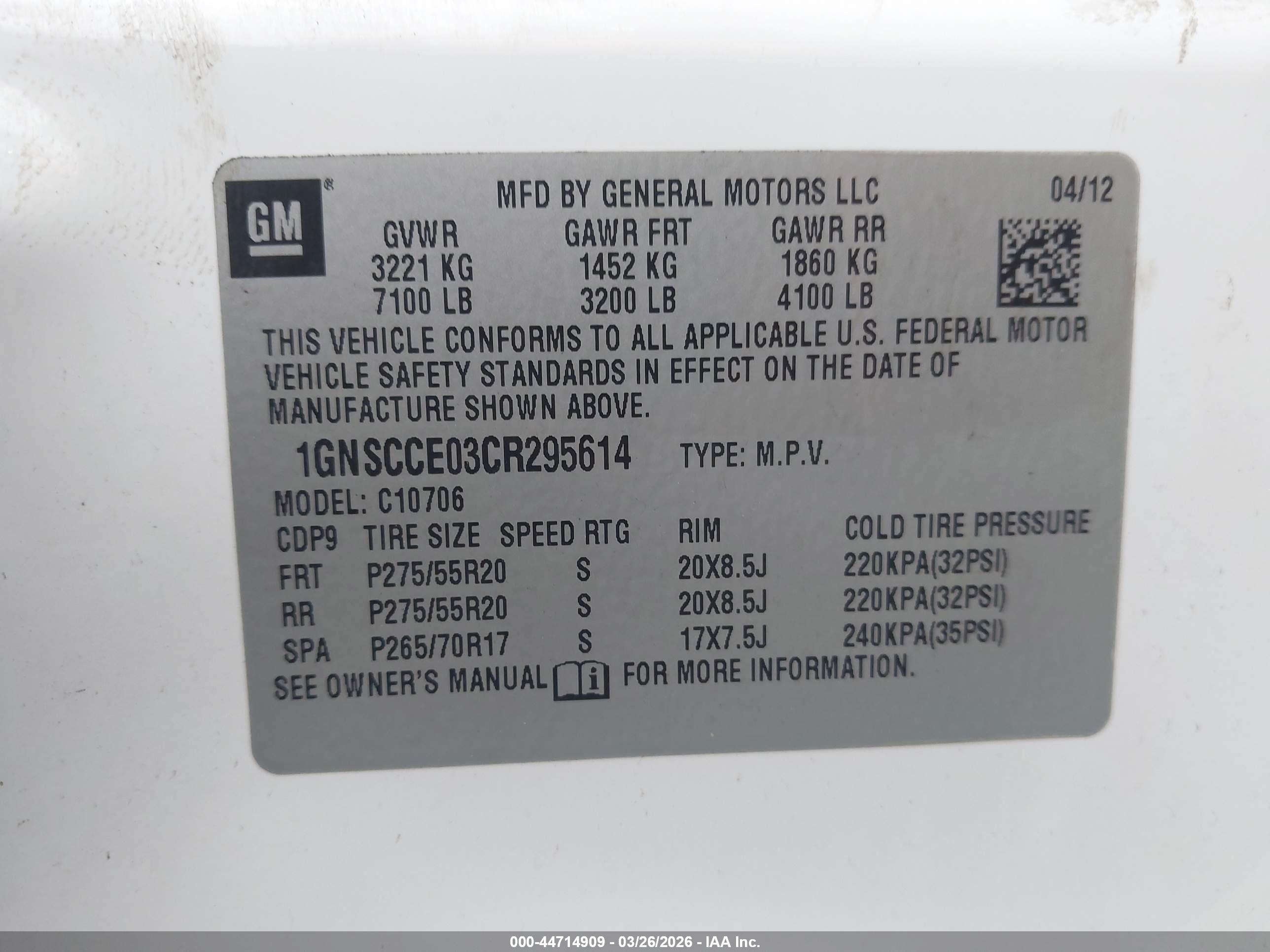 CHEVROLET TAHOE image 9