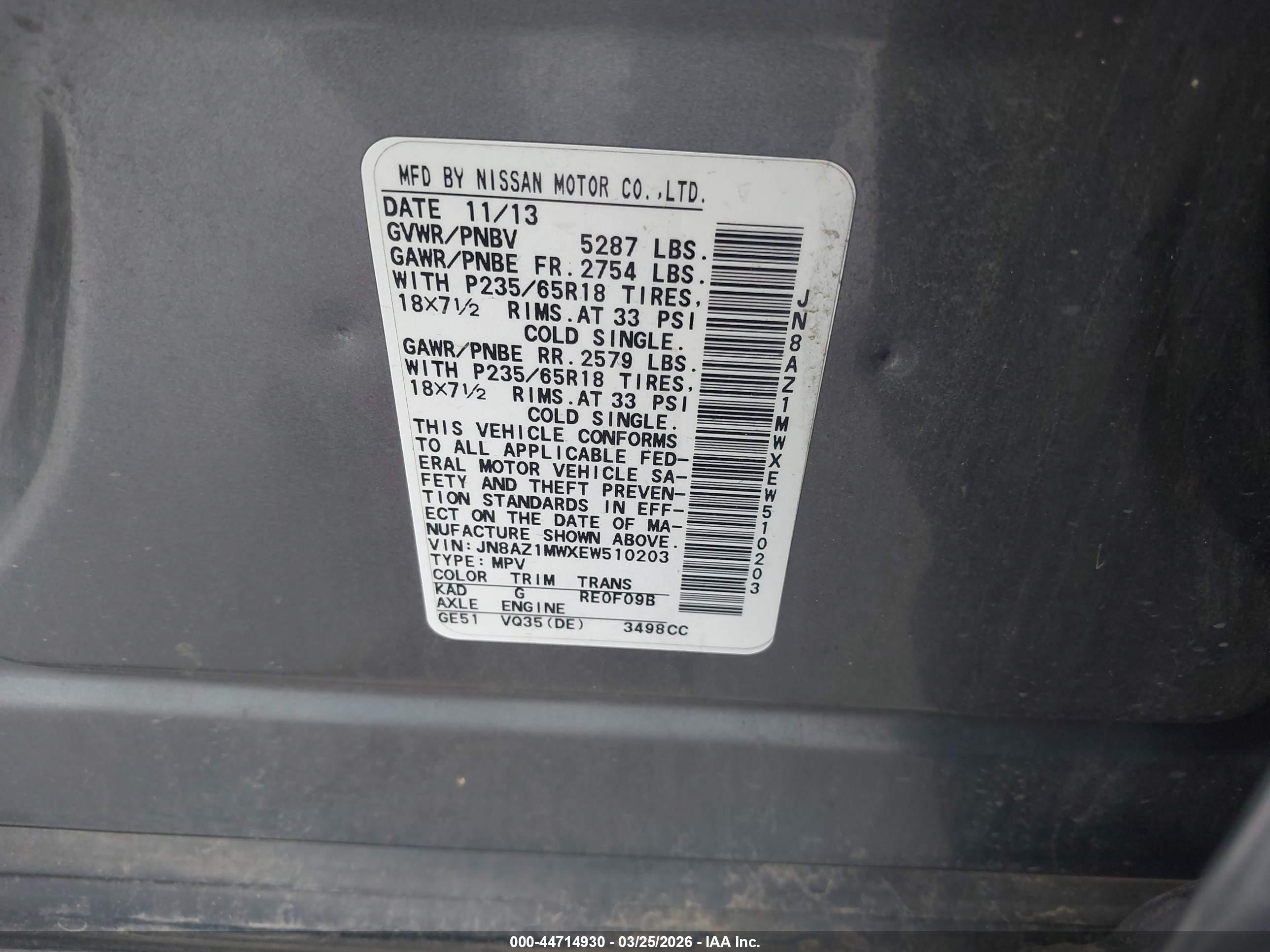 NISSAN MURANO image 9