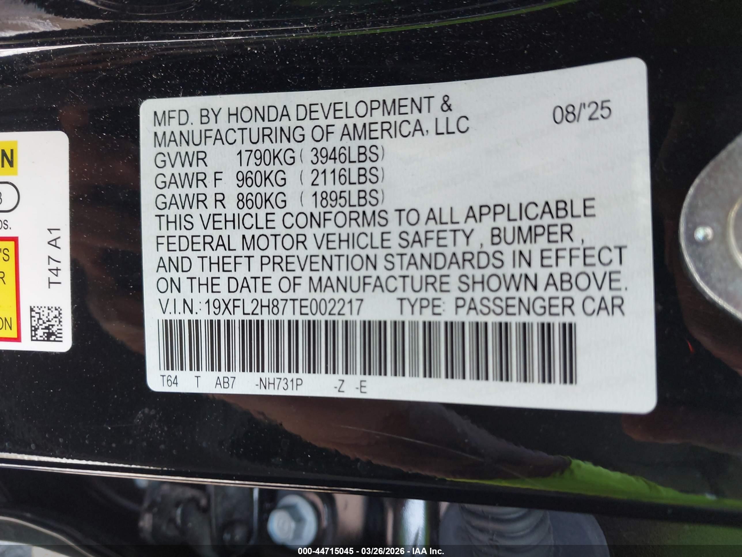 HONDA CIVIC image 9