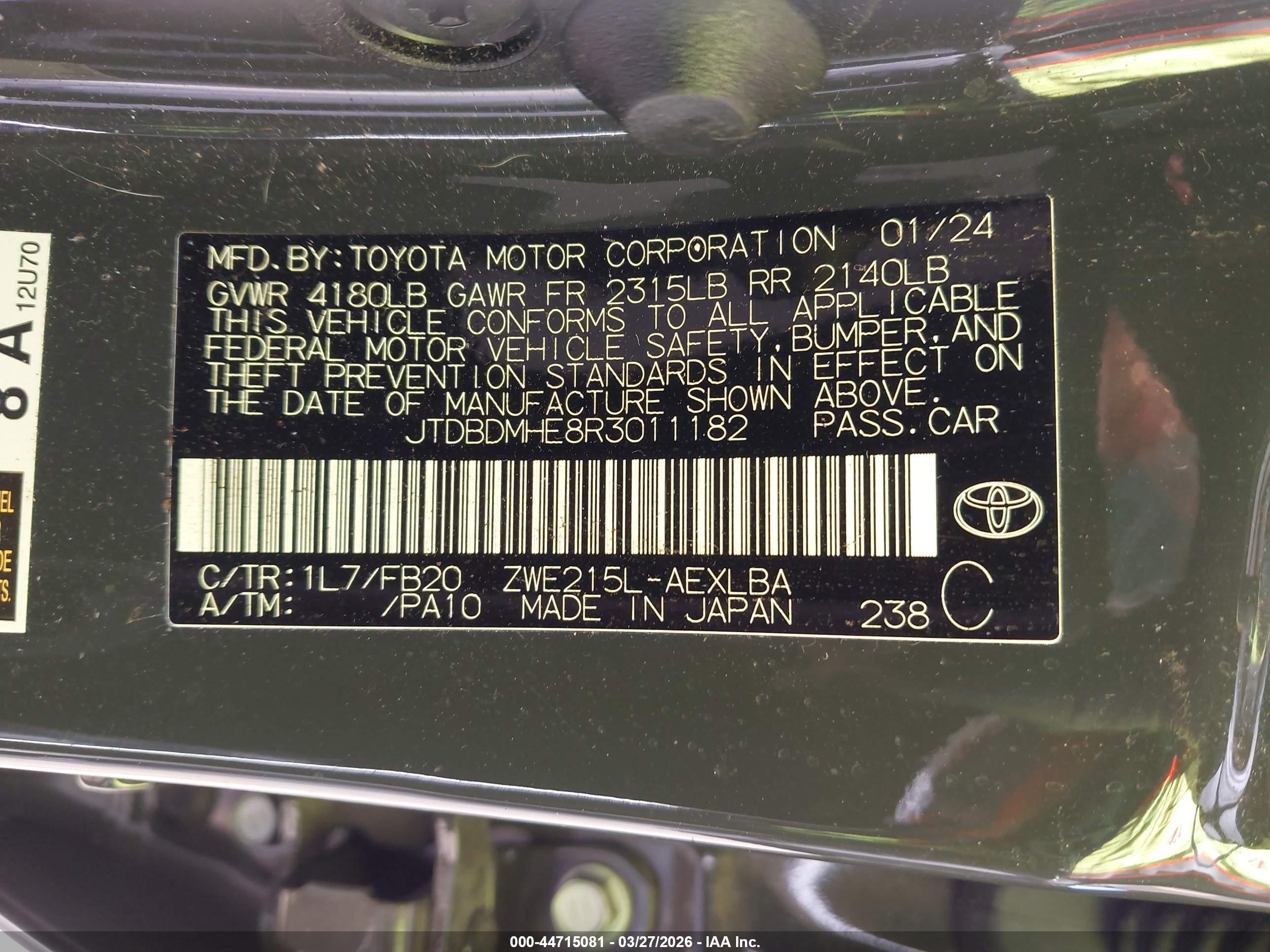 TOYOTA COROLLA image 9