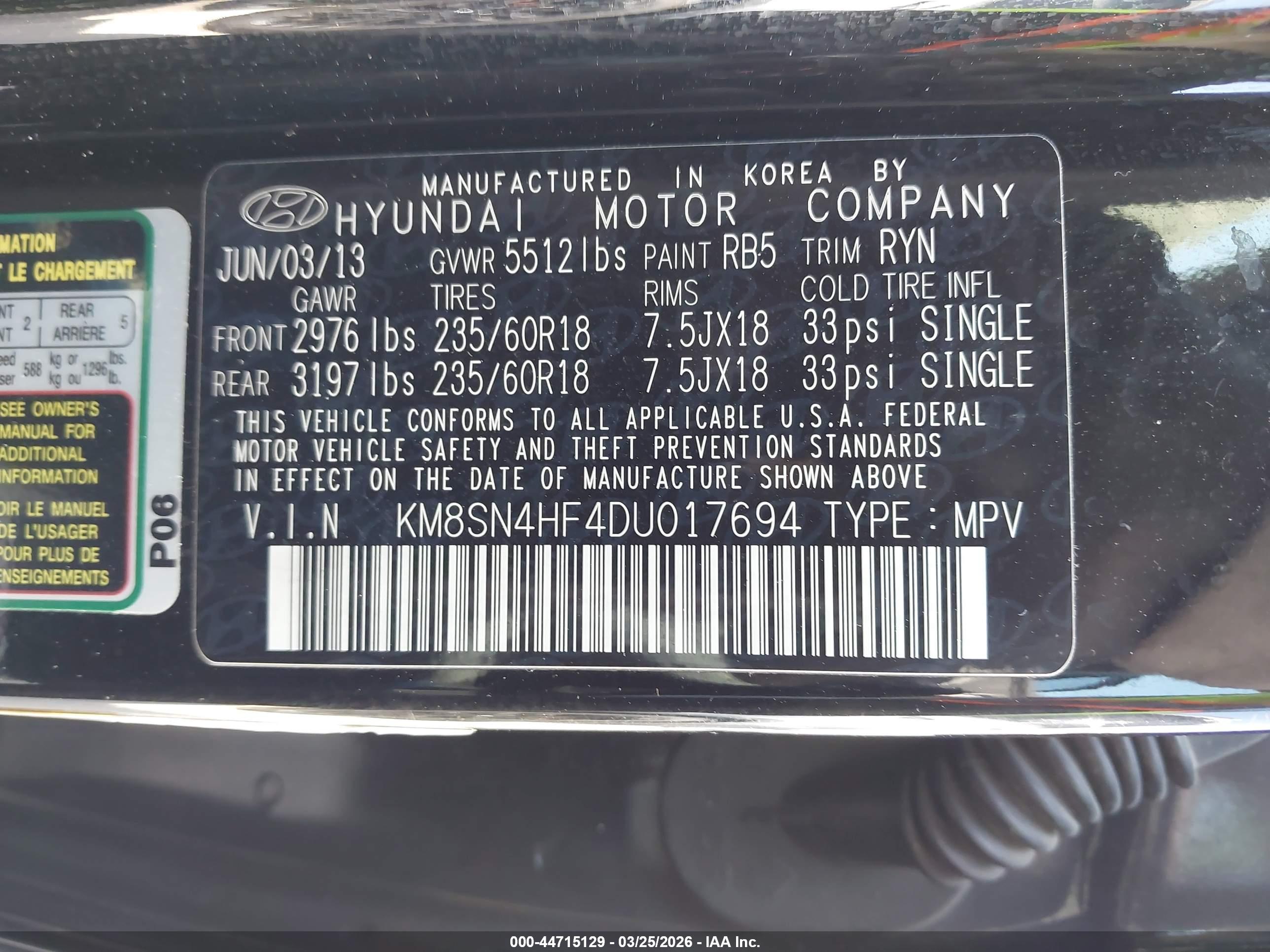 HYUNDAI SANTA image 9