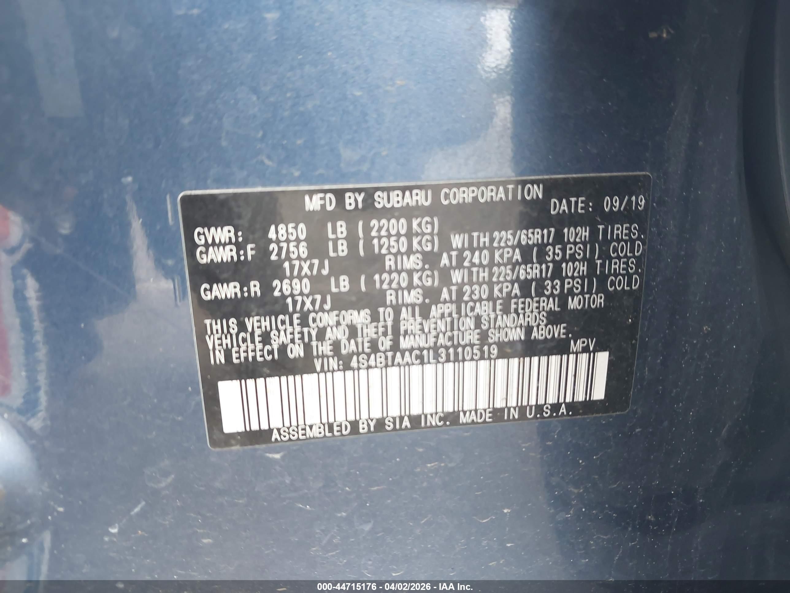 SUBARU OUTBACK image 9