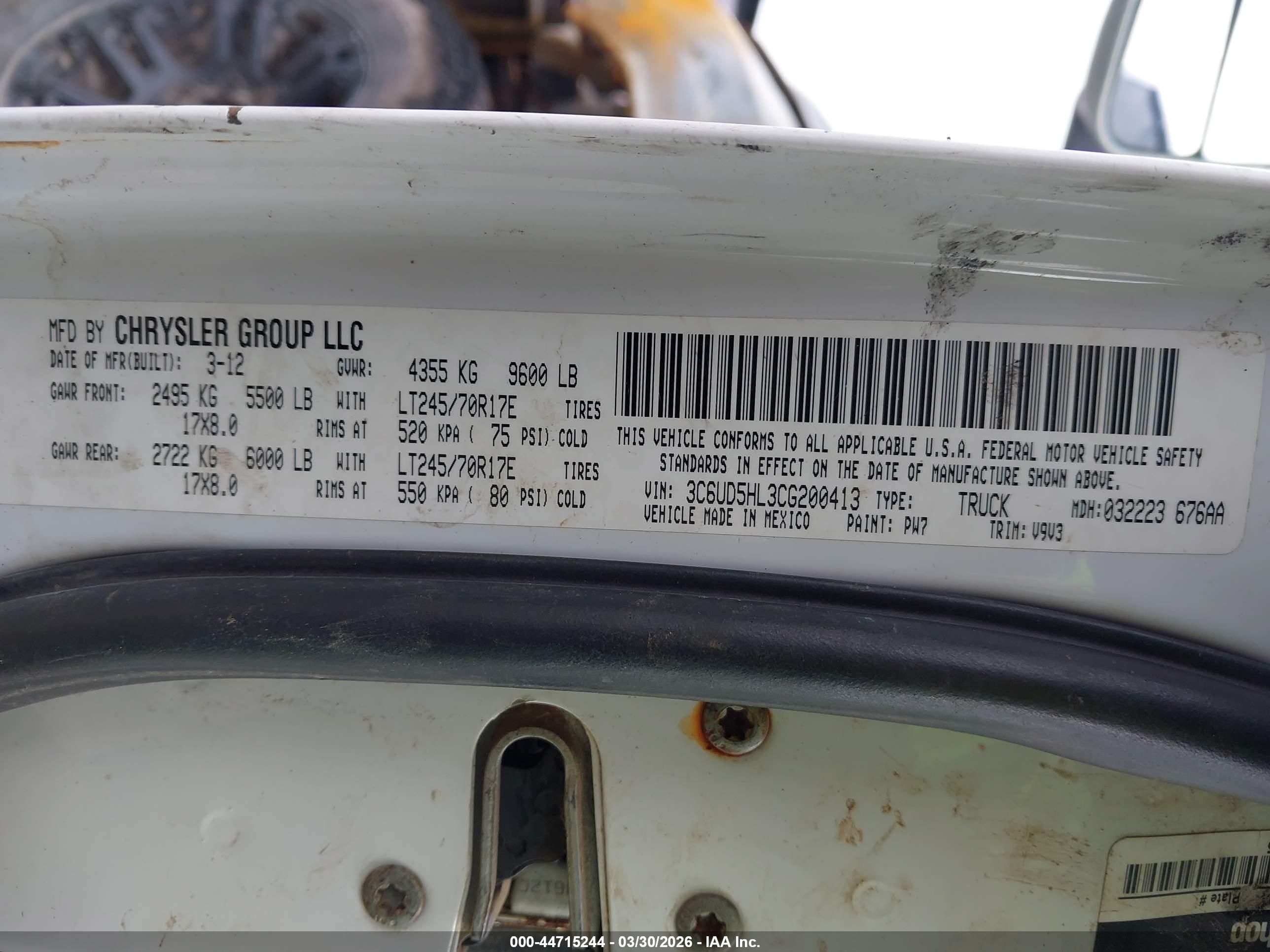 RAM 2500 image 9