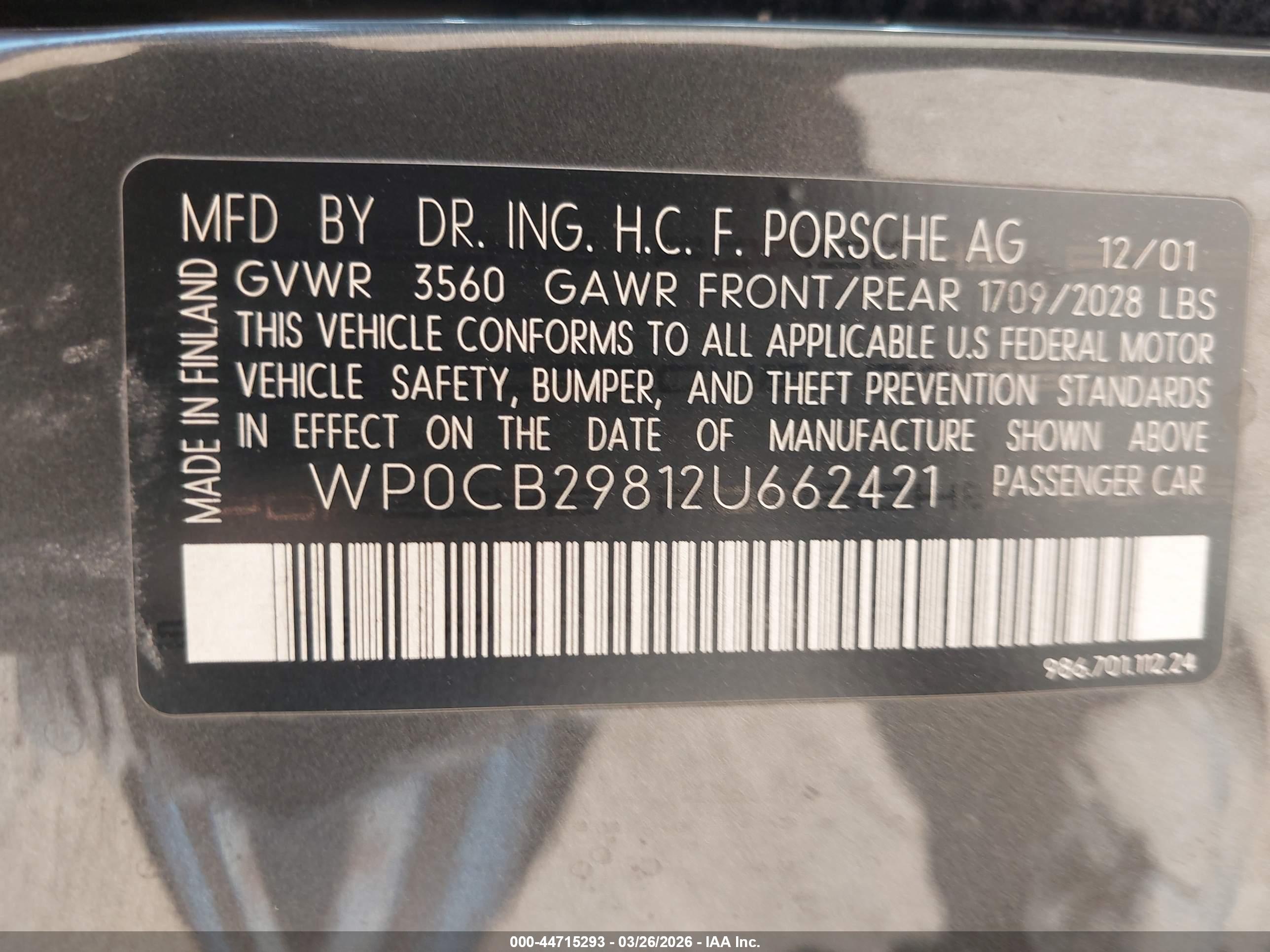 PORSCHE BOXSTER image 9
