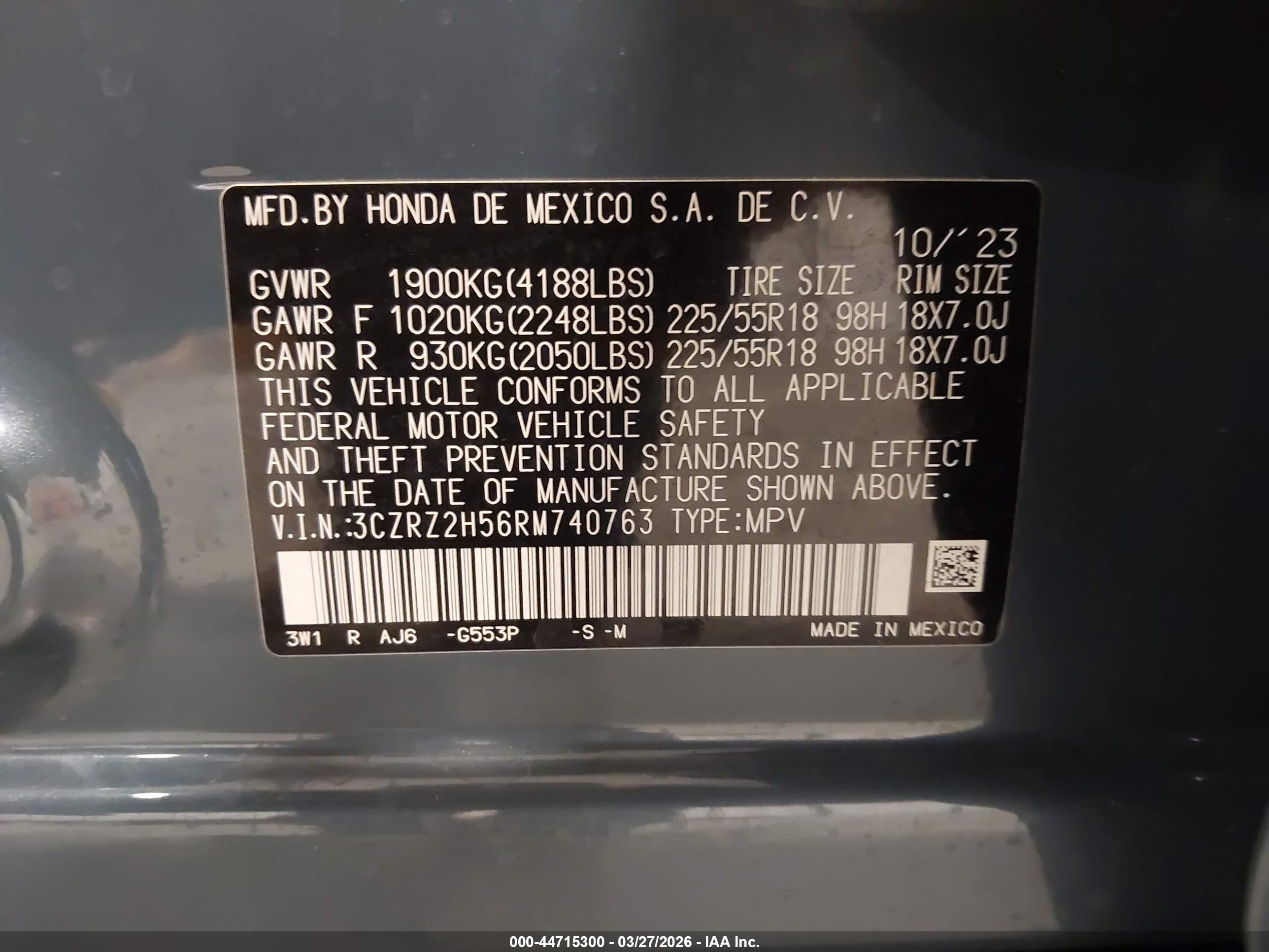 HONDA HR-V image 9