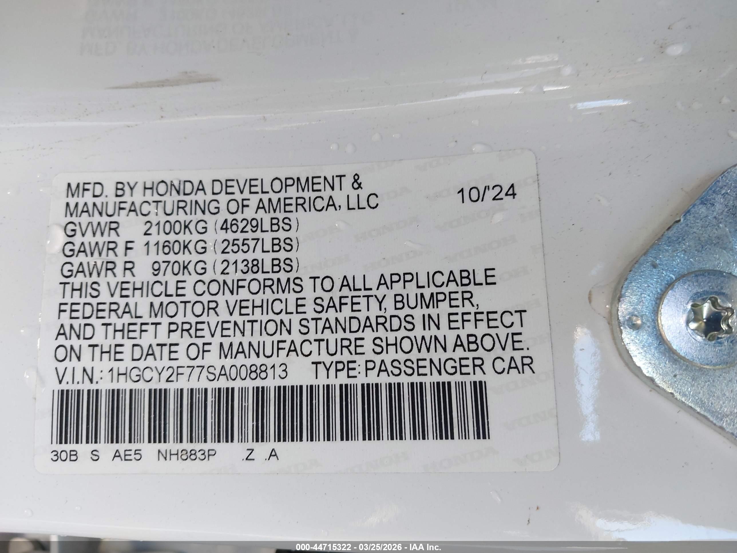 HONDA ACCORD image 9