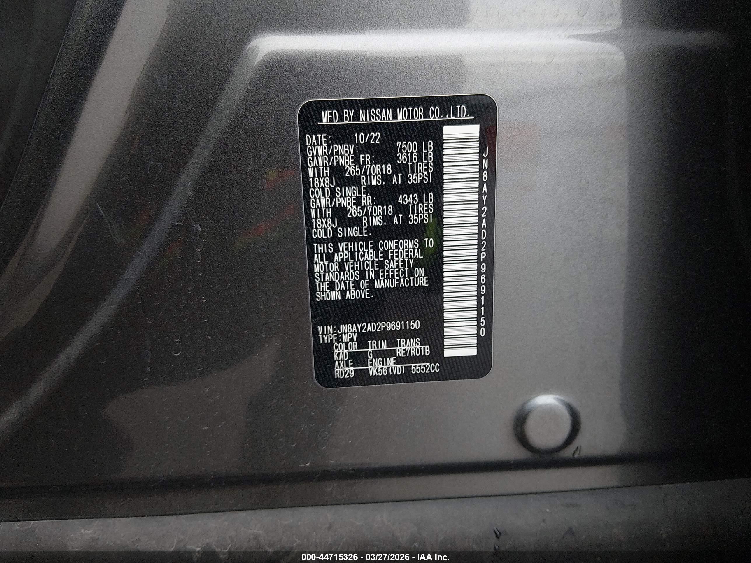 NISSAN ARMADA image 9