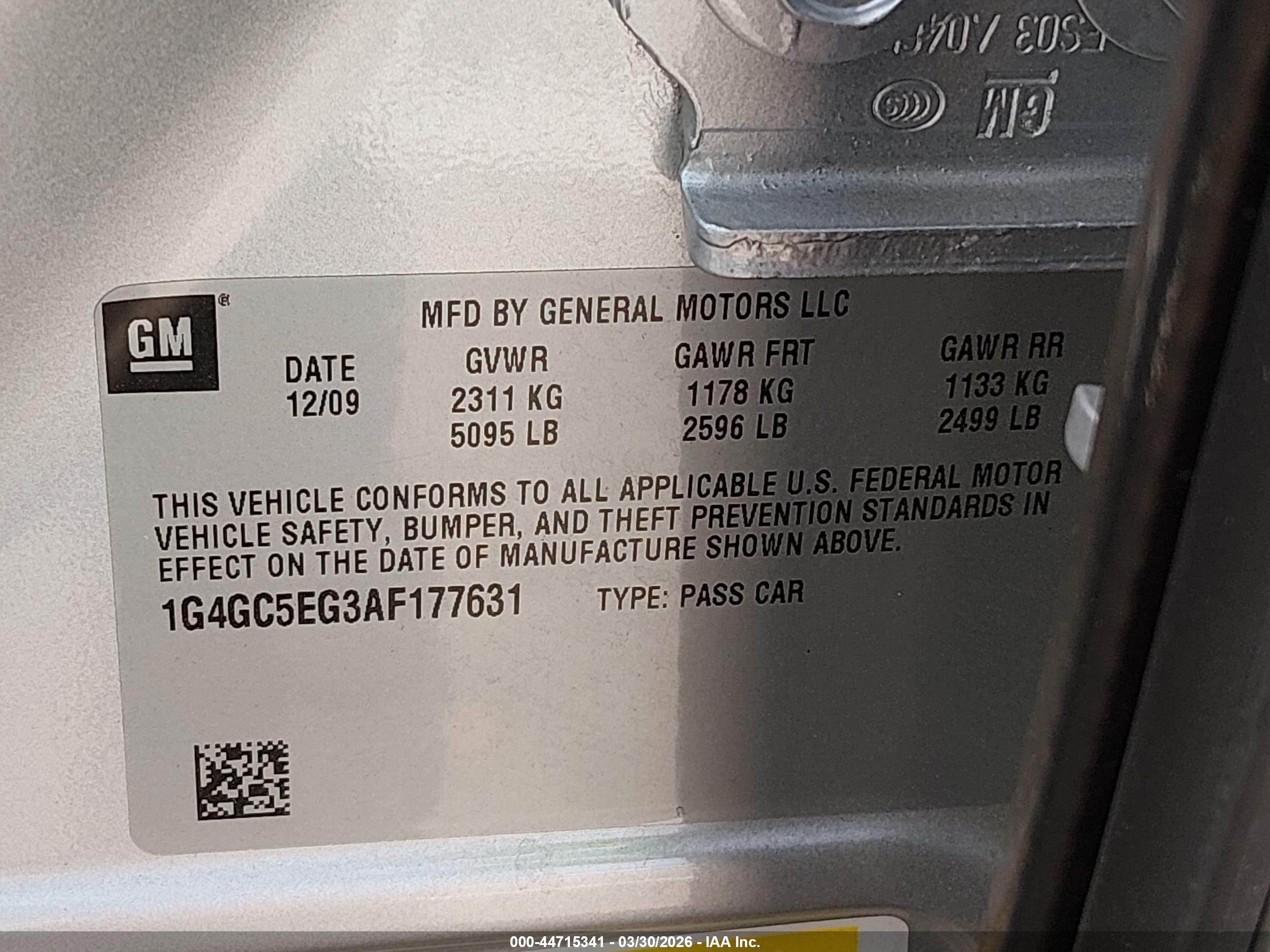 BUICK LACROSSE image 9
