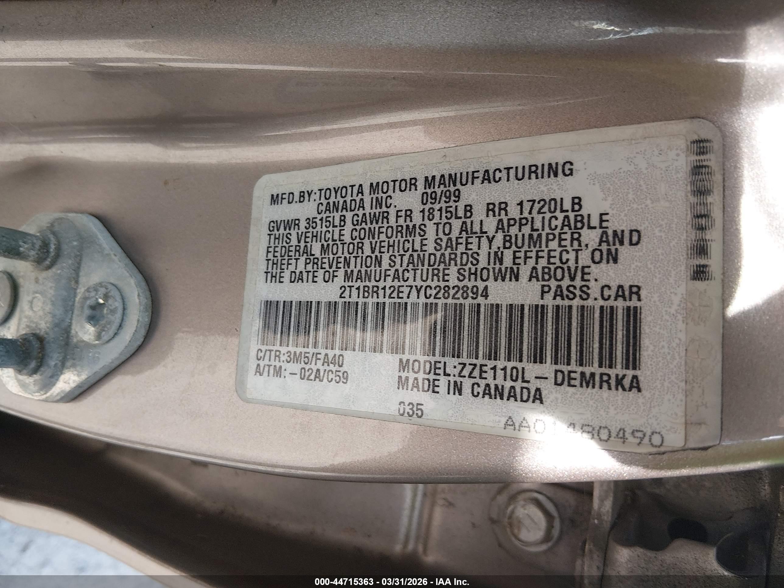 TOYOTA COROLLA image 9