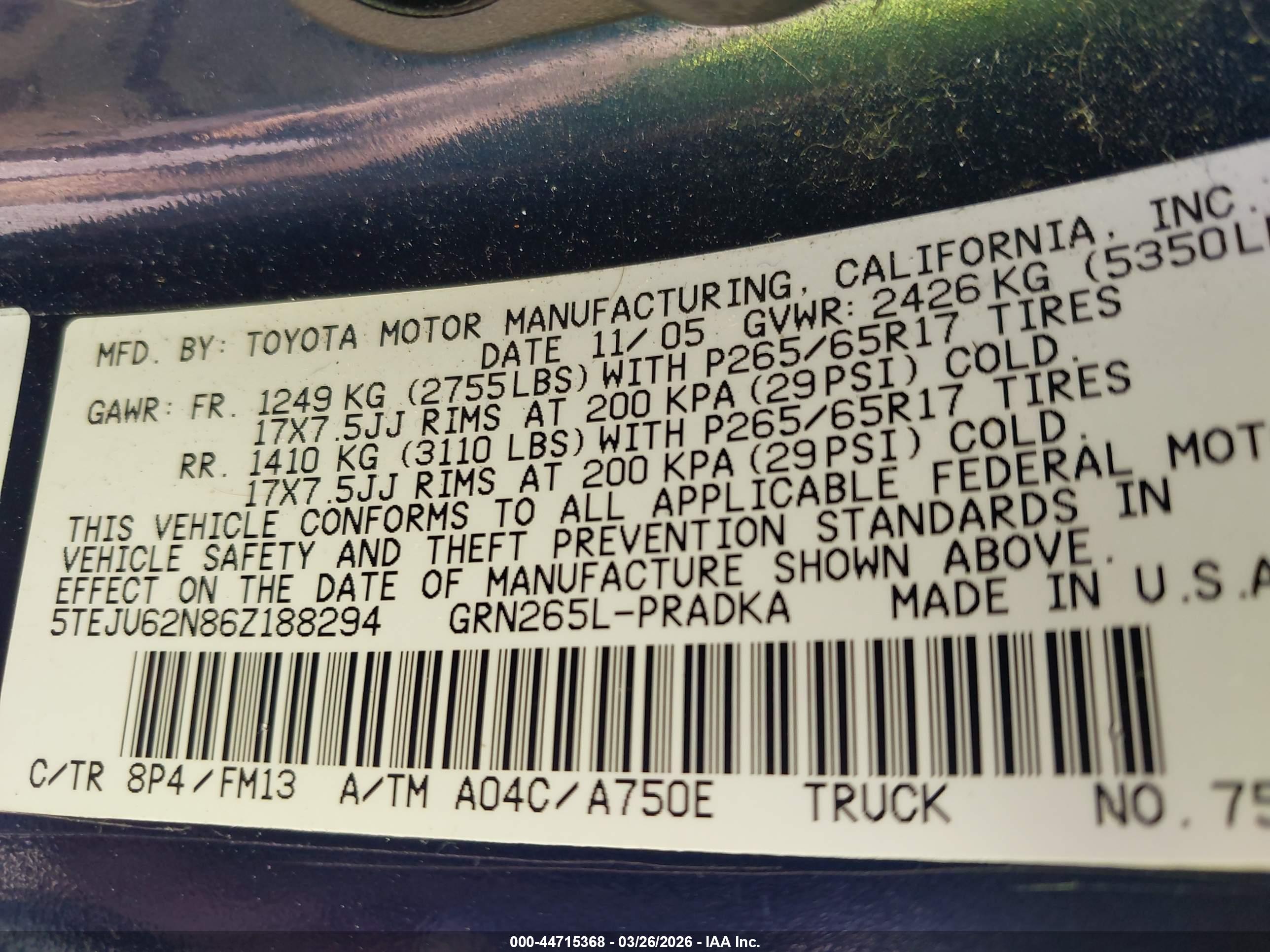 TOYOTA TACOMA image 9