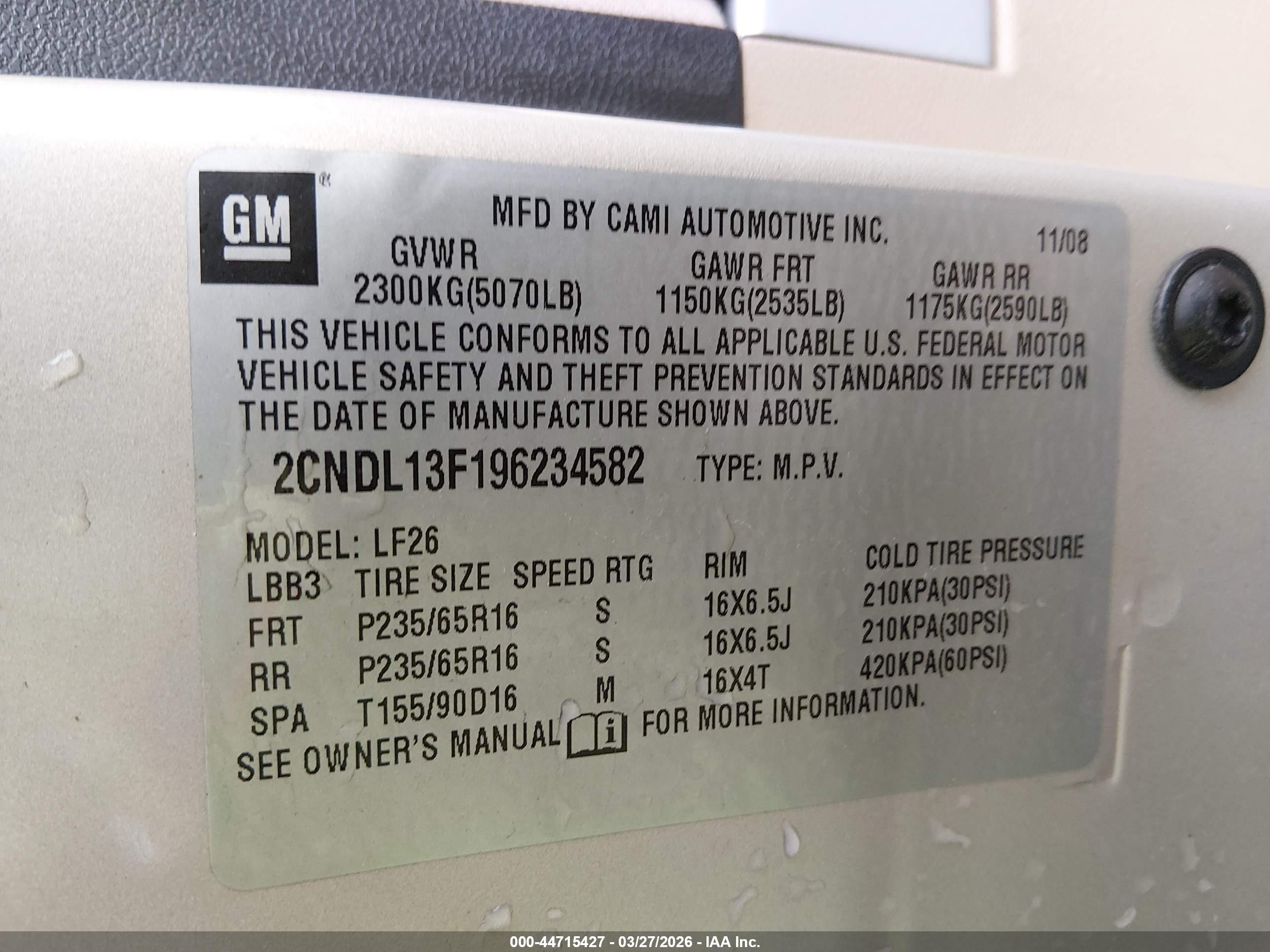 CHEVROLET EQUINOX image 9