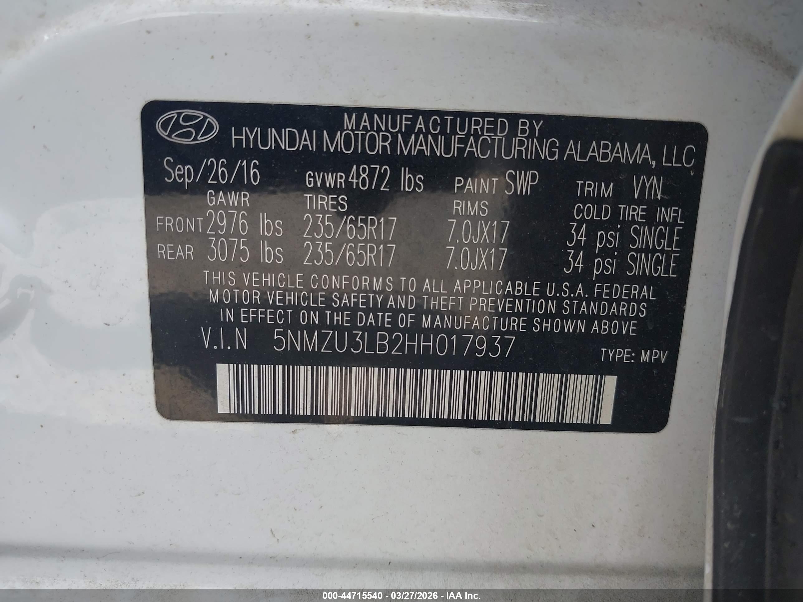 HYUNDAI SANTA image 9