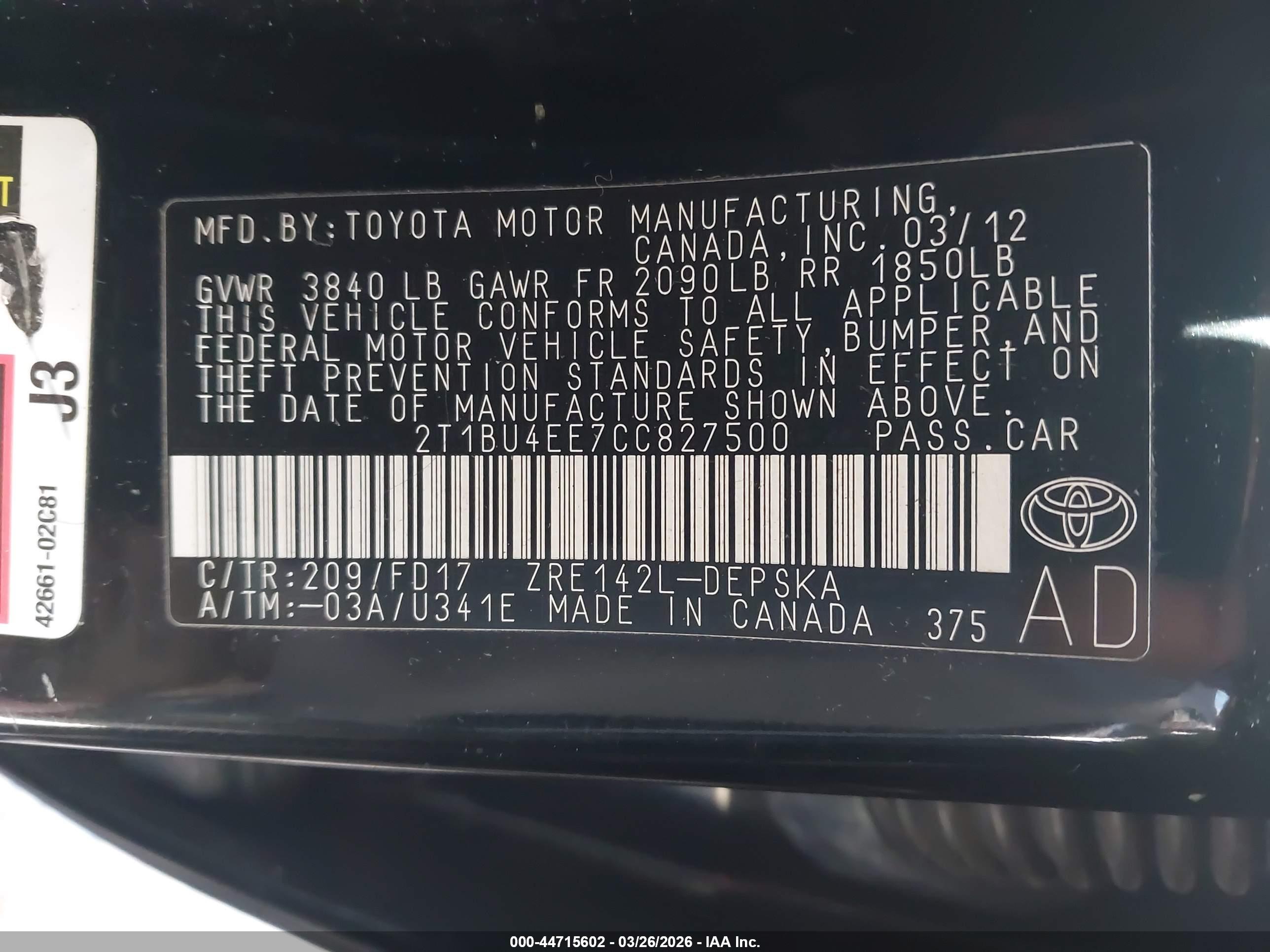 TOYOTA COROLLA image 9