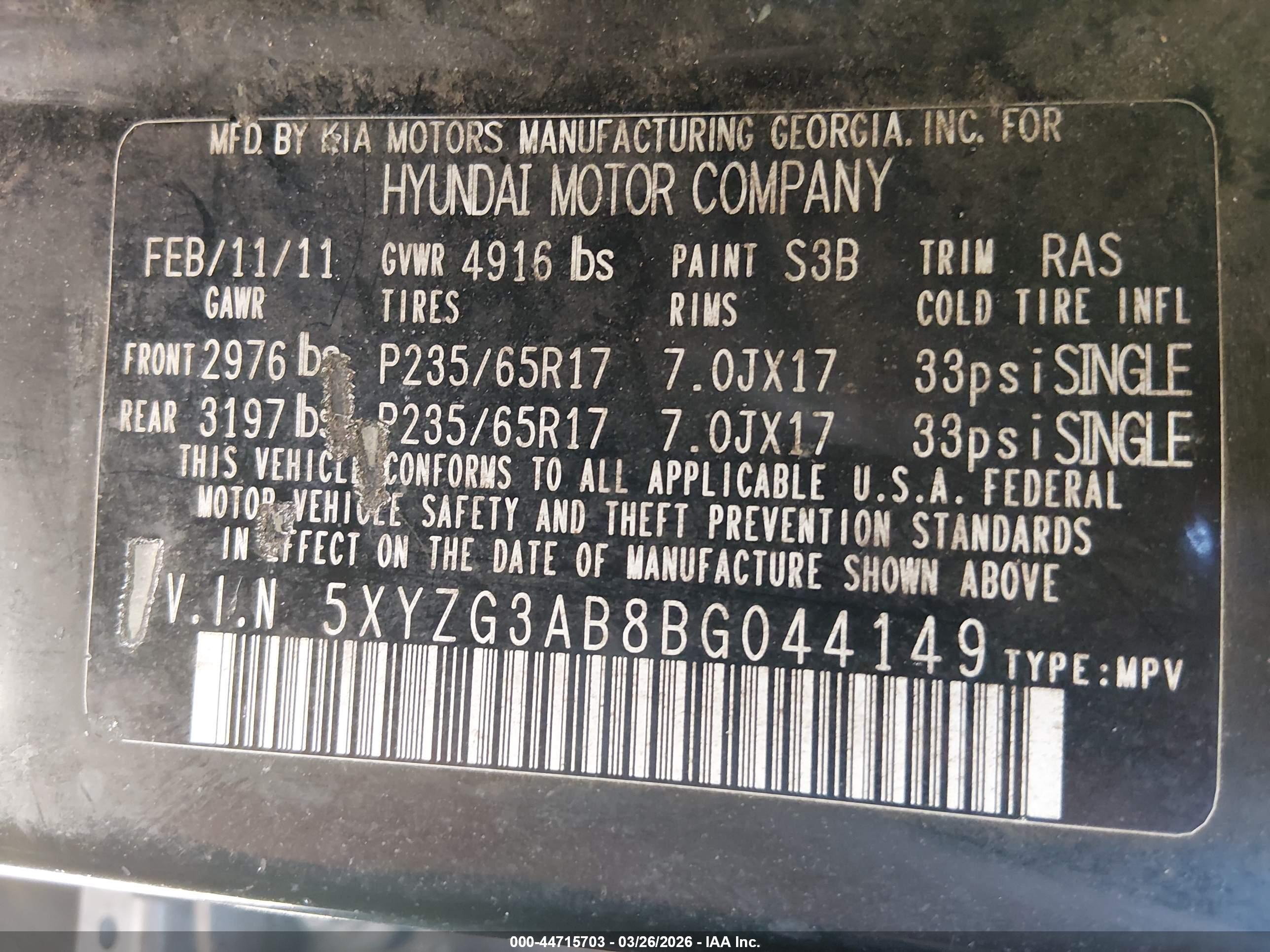 HYUNDAI SANTA image 9