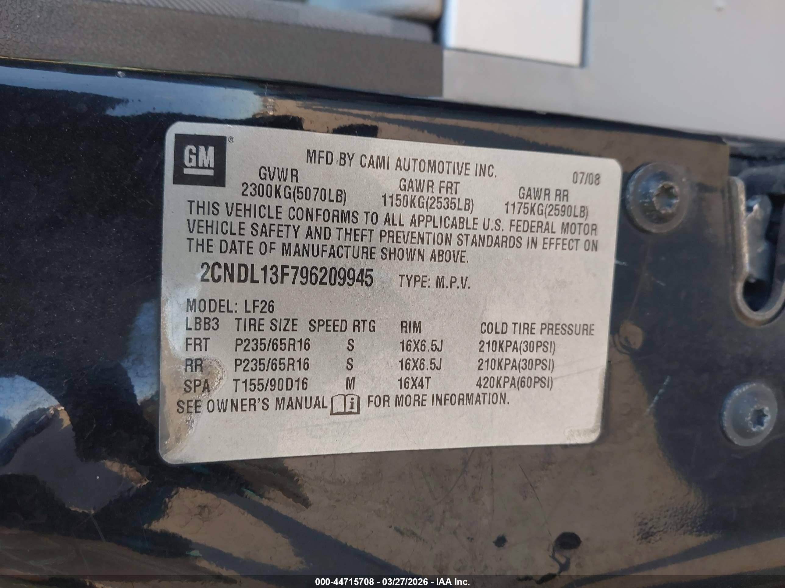 CHEVROLET EQUINOX image 9