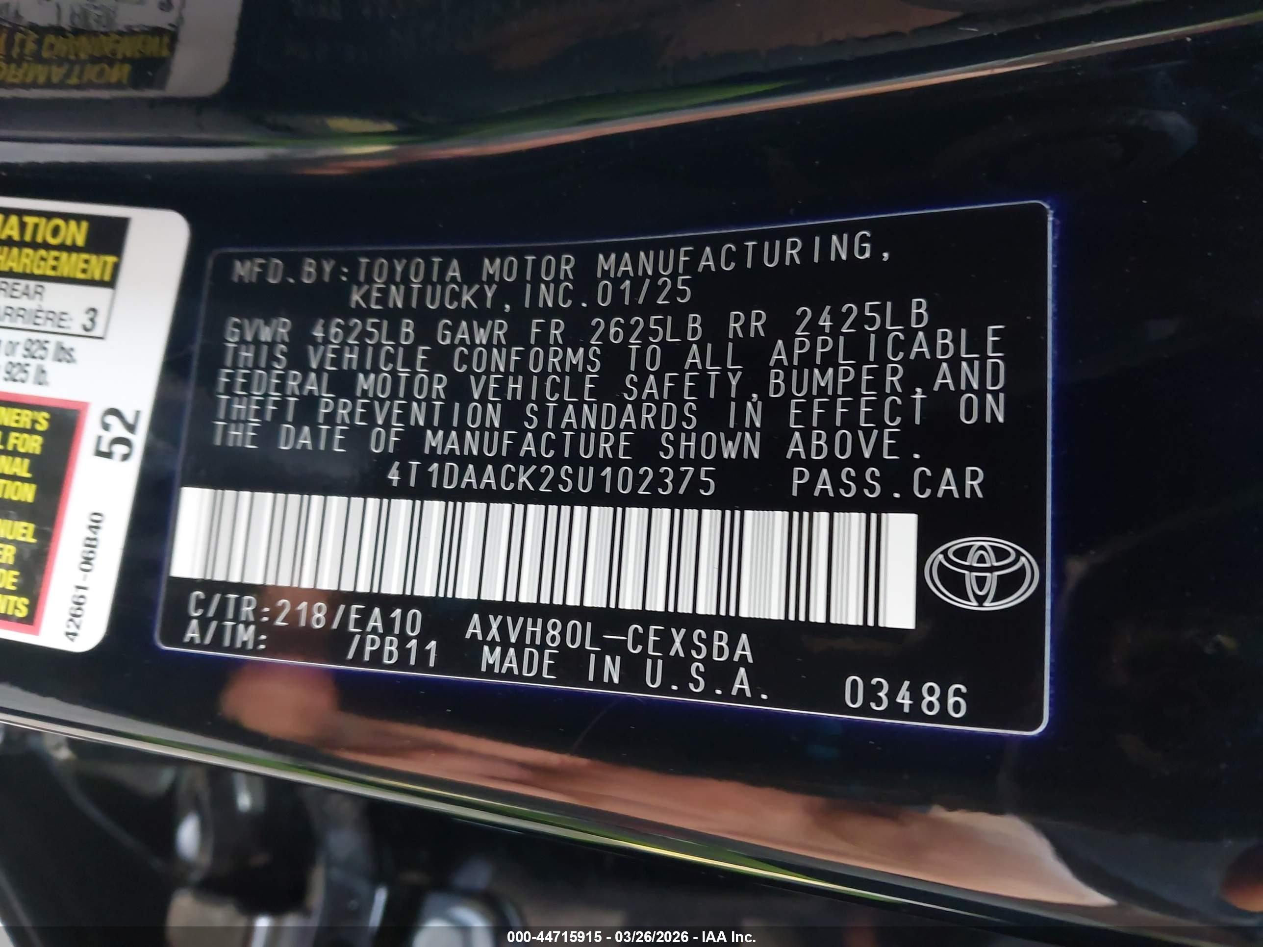 TOYOTA CAMRY image 9