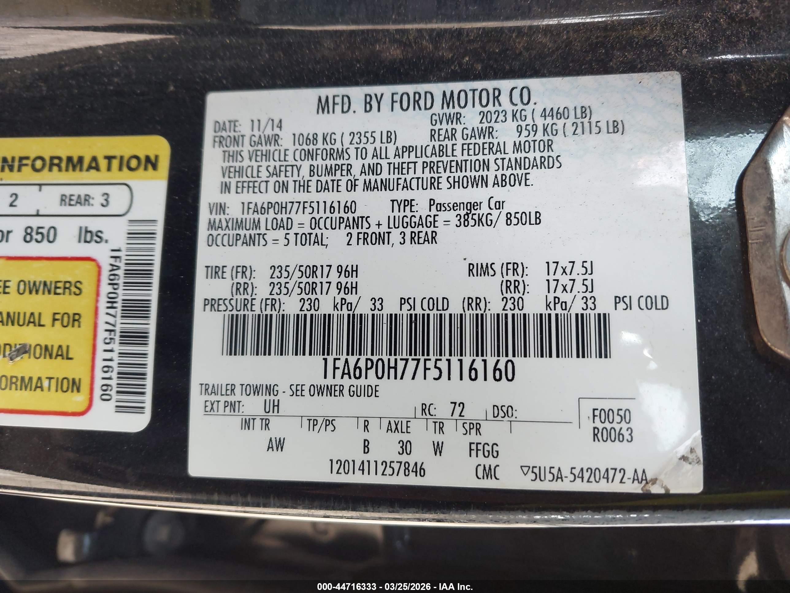FORD FUSION image 9
