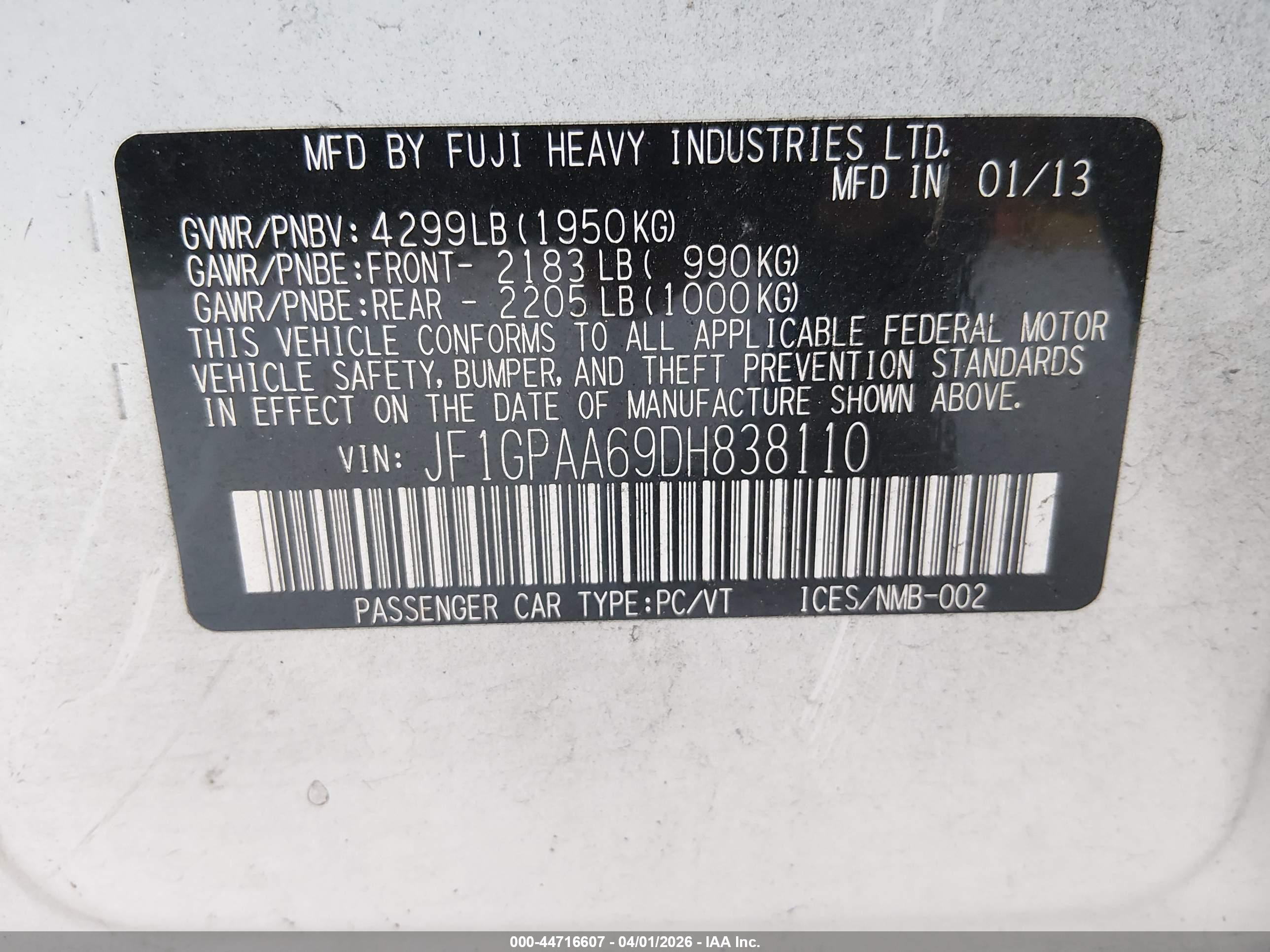SUBARU IMPREZA image 9