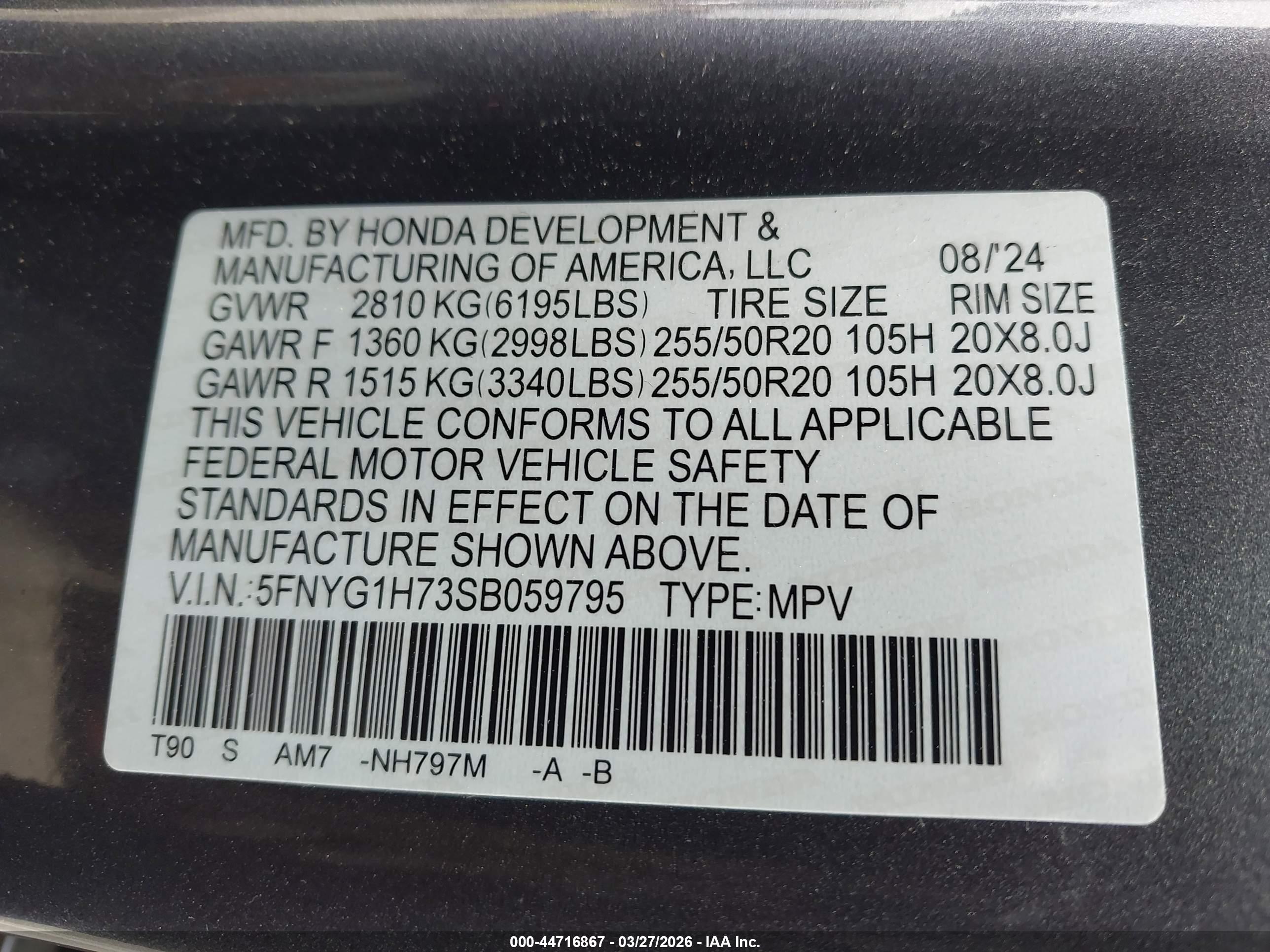 HONDA PILOT image 9