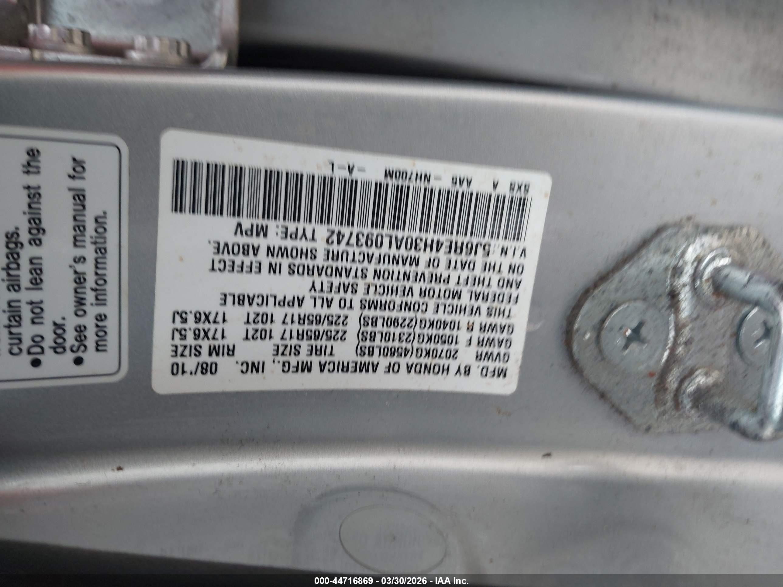 HONDA CR-V image 9