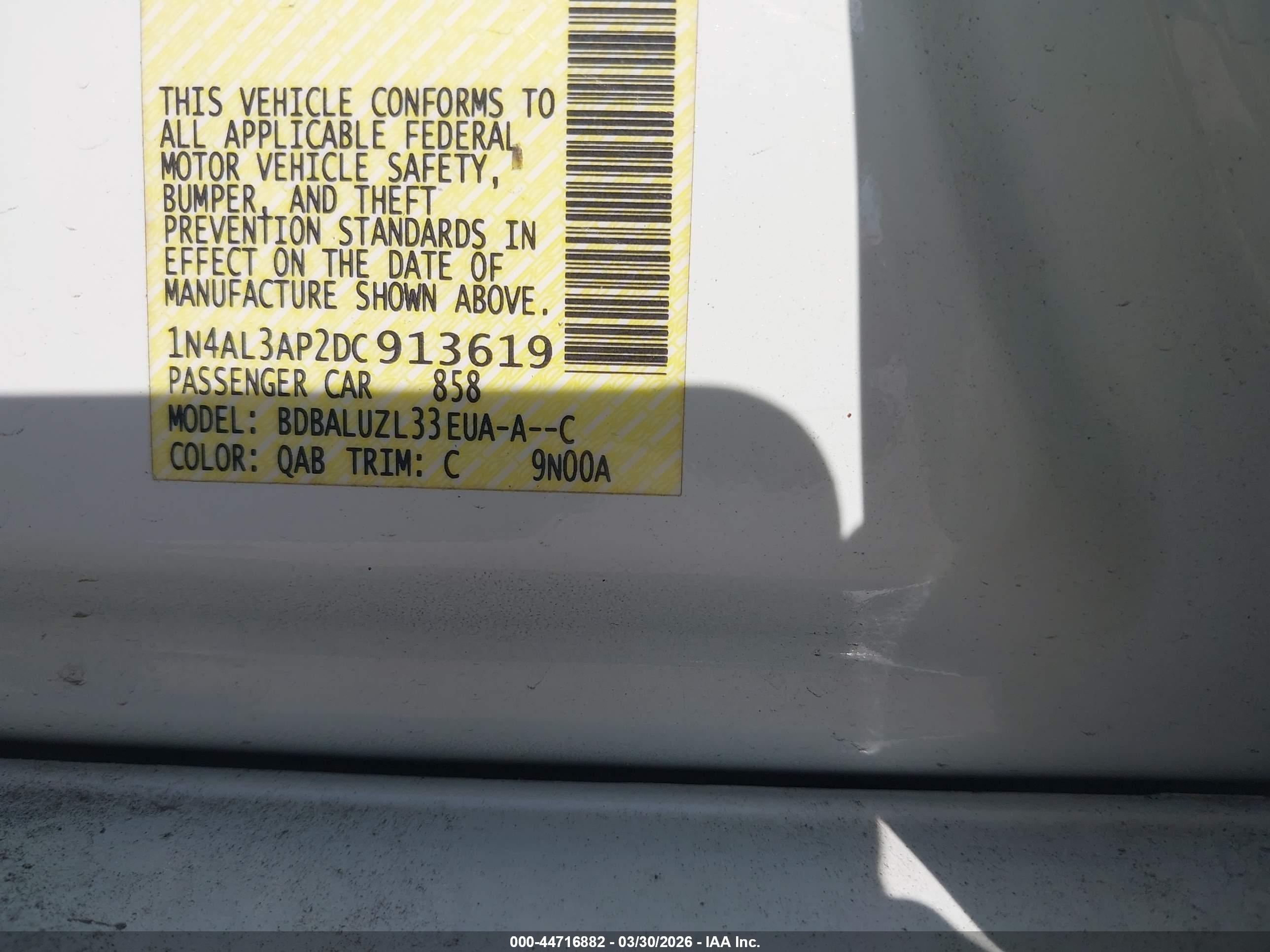 NISSAN ALTIMA image 9
