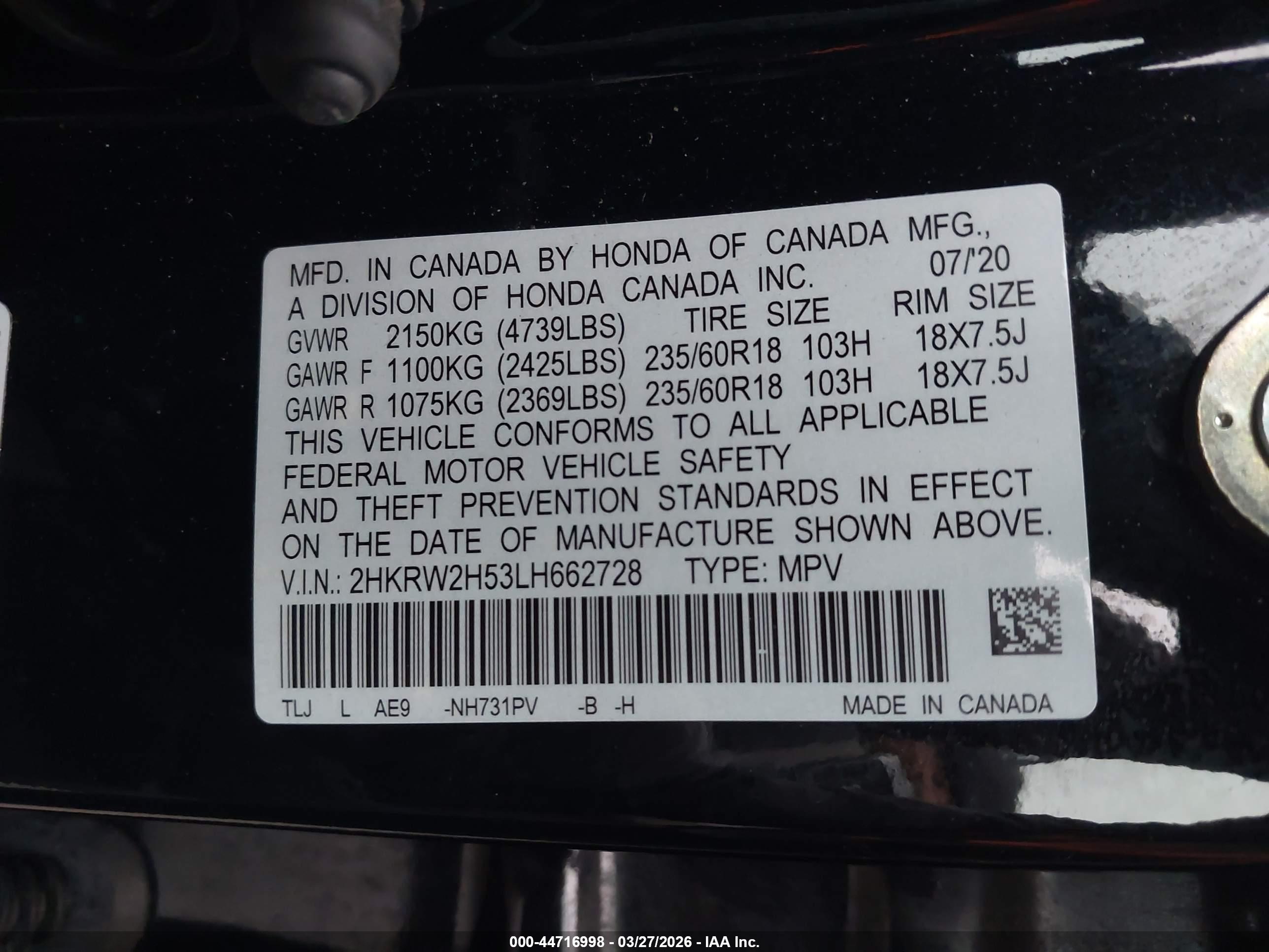 HONDA CR-V image 9