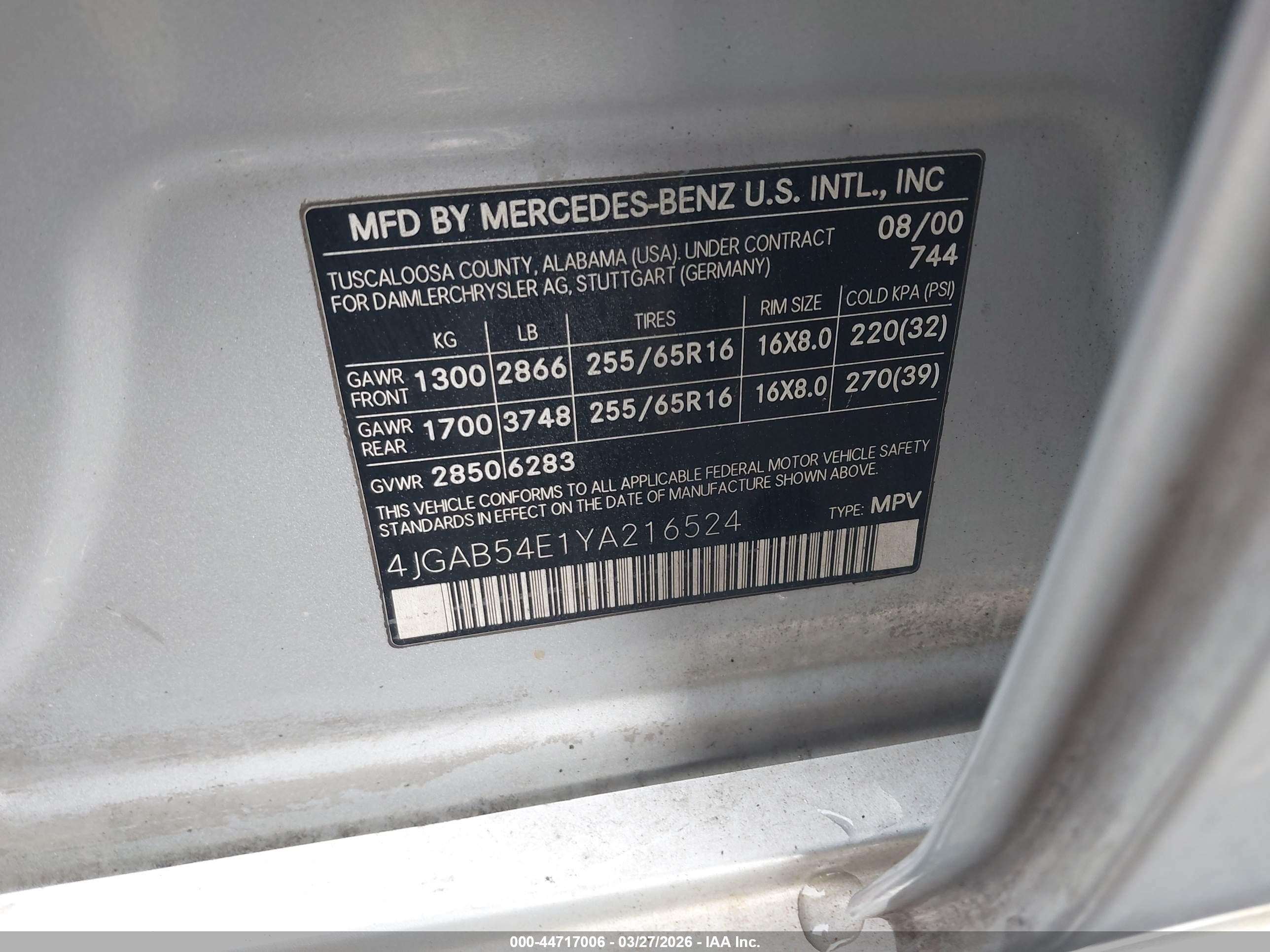 MERCEDES-BENZ ML image 9