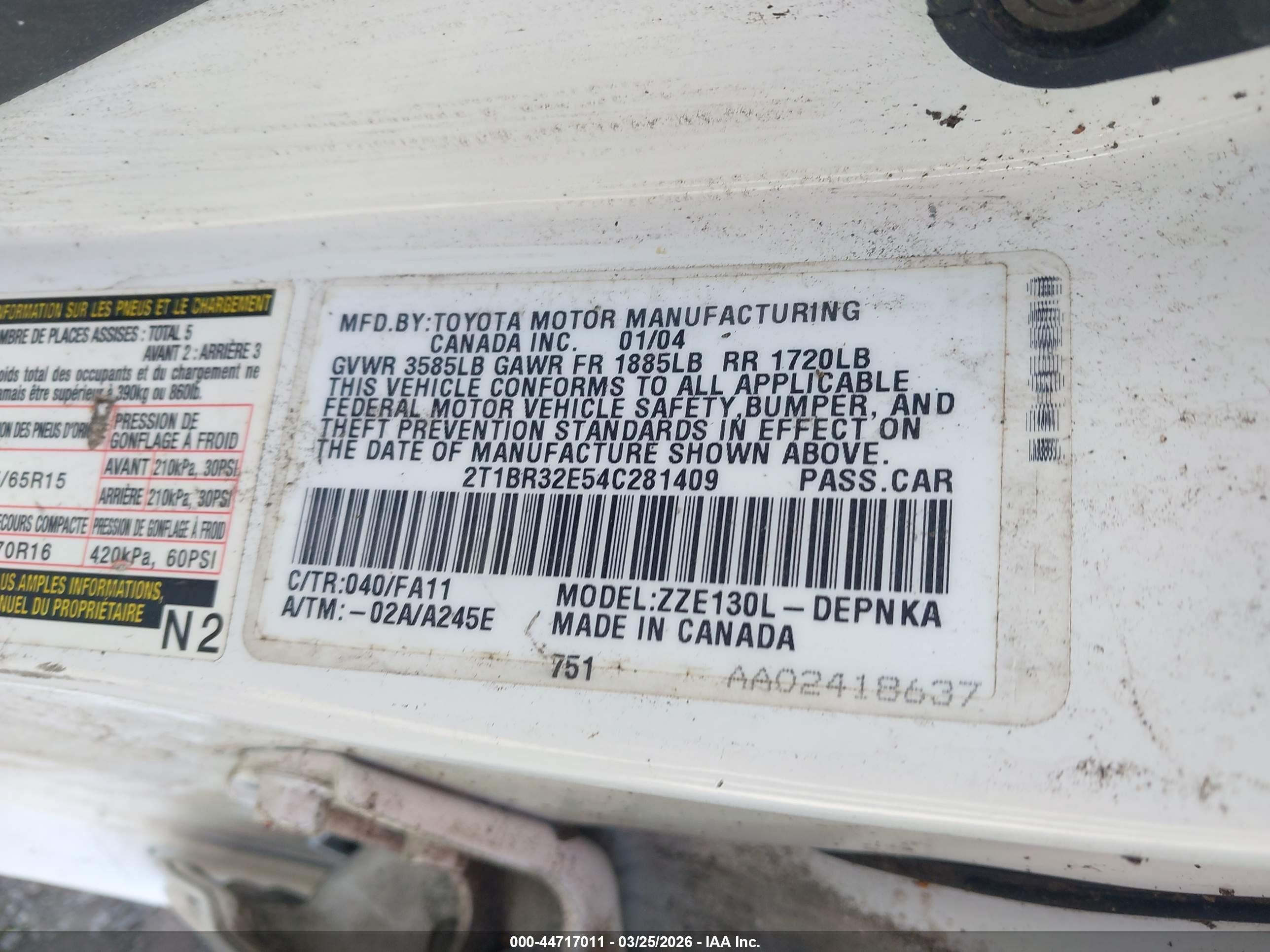 TOYOTA COROLLA image 9