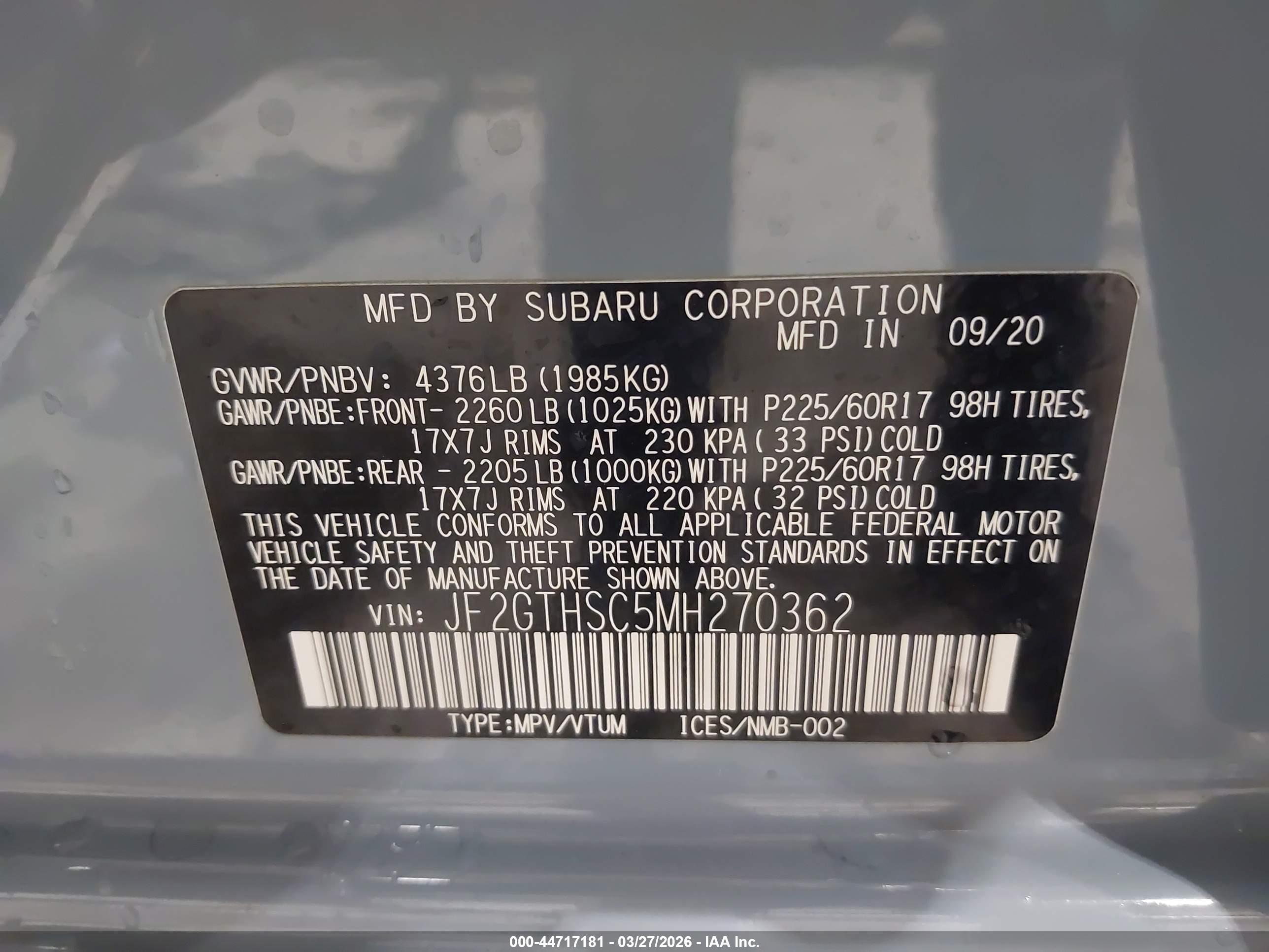 SUBARU CROSSTREK image 9