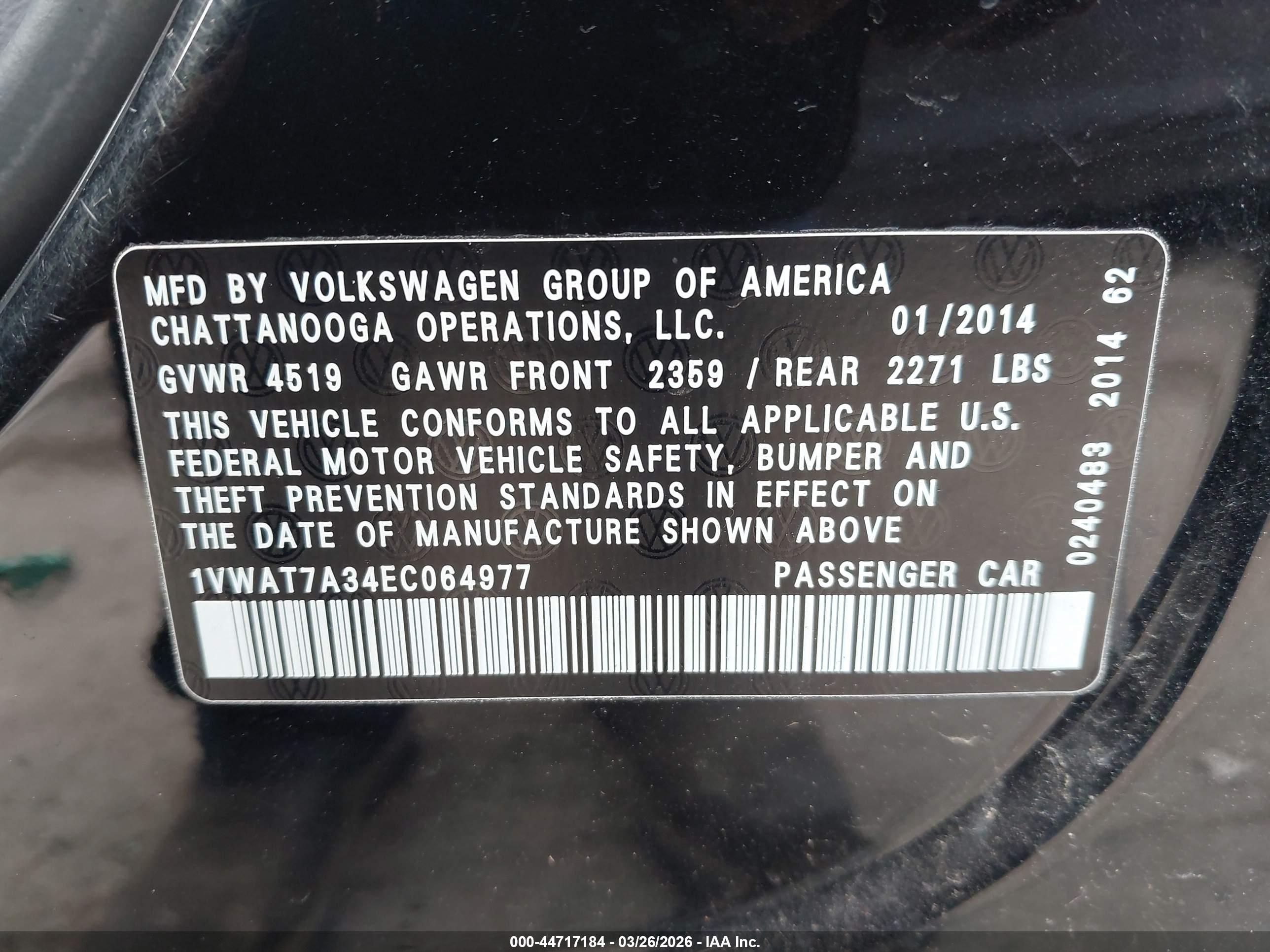 VOLKSWAGEN PASSAT image 9
