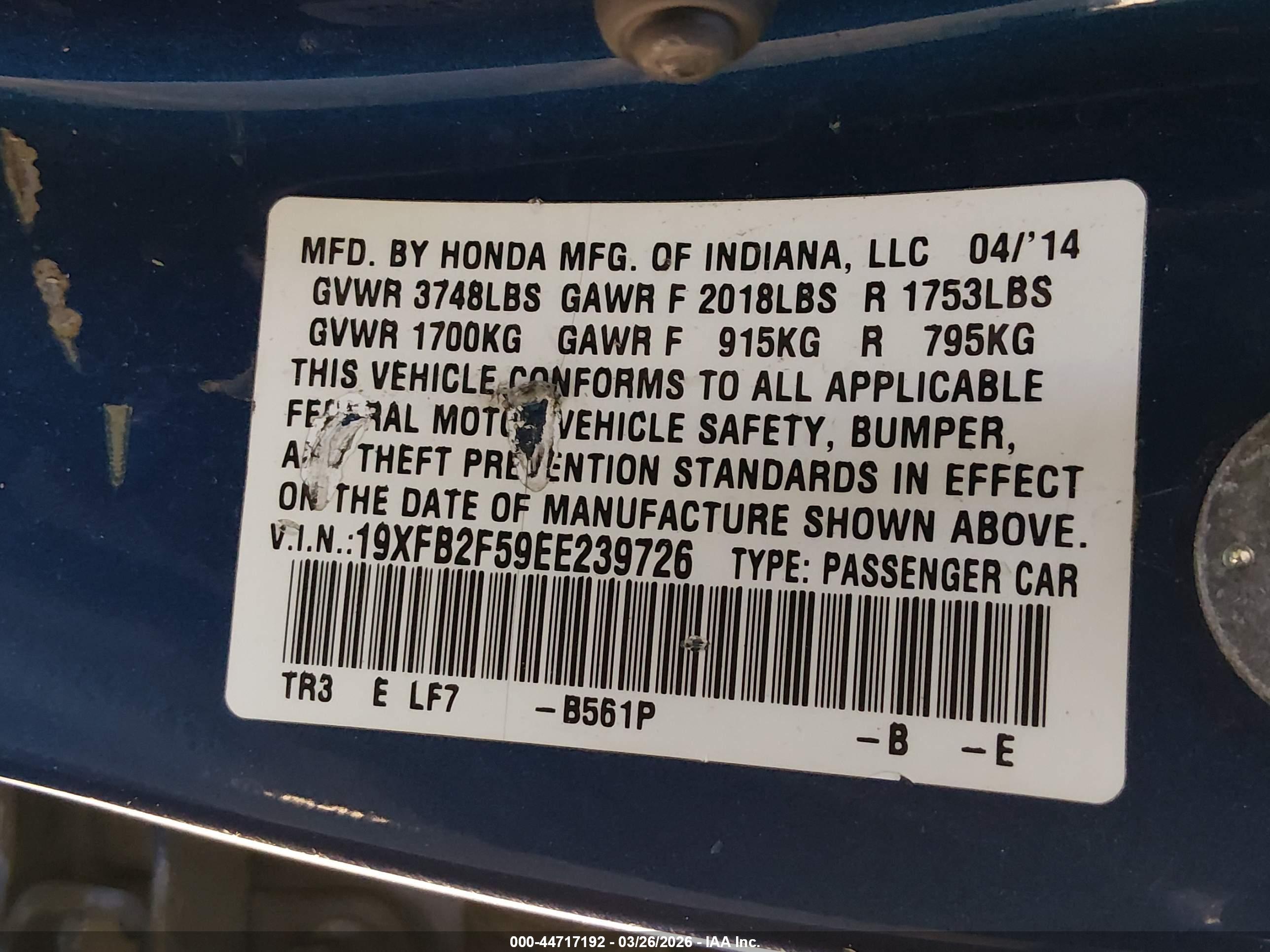 HONDA CIVIC image 9