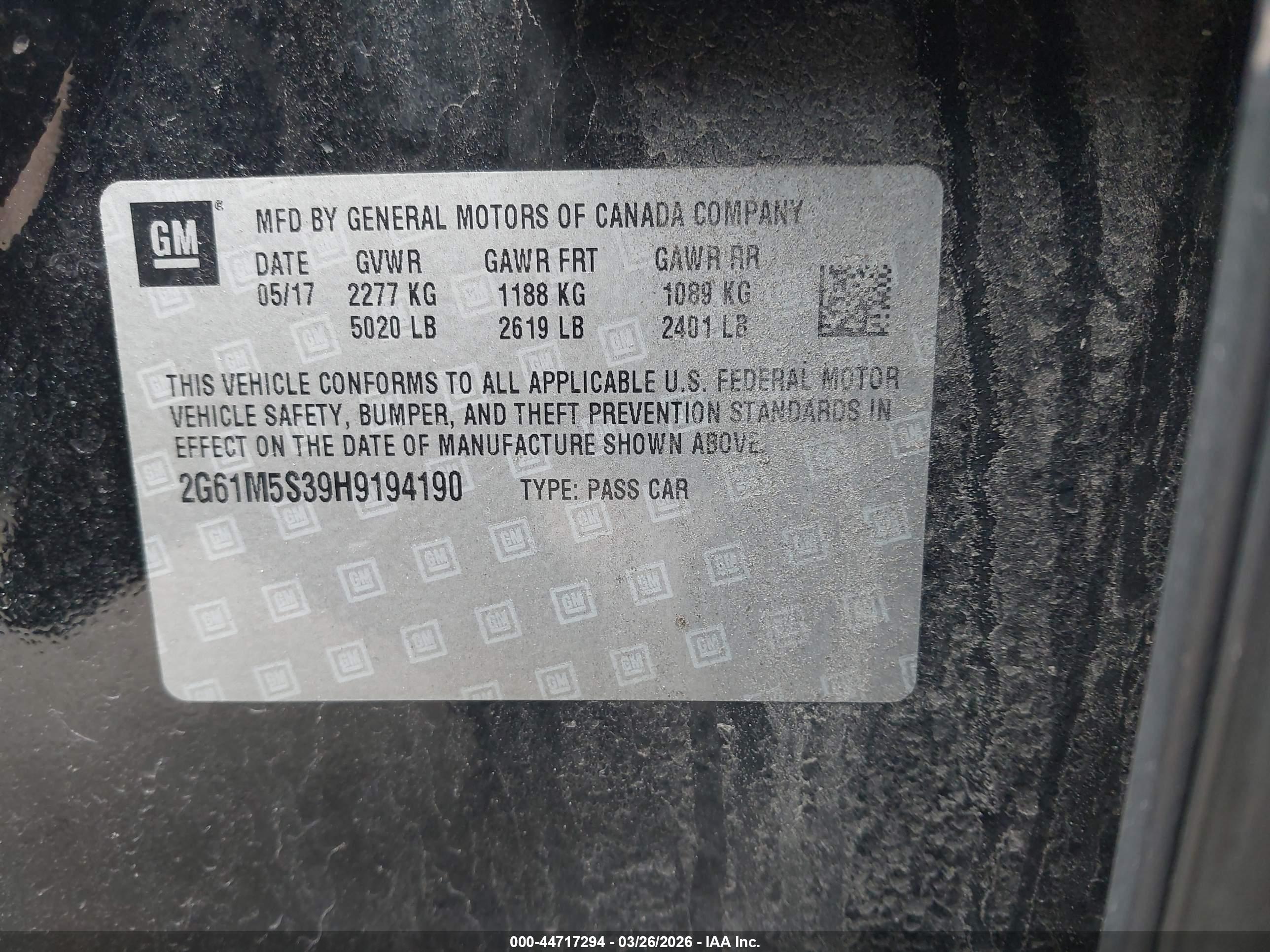 CADILLAC XTS image 9