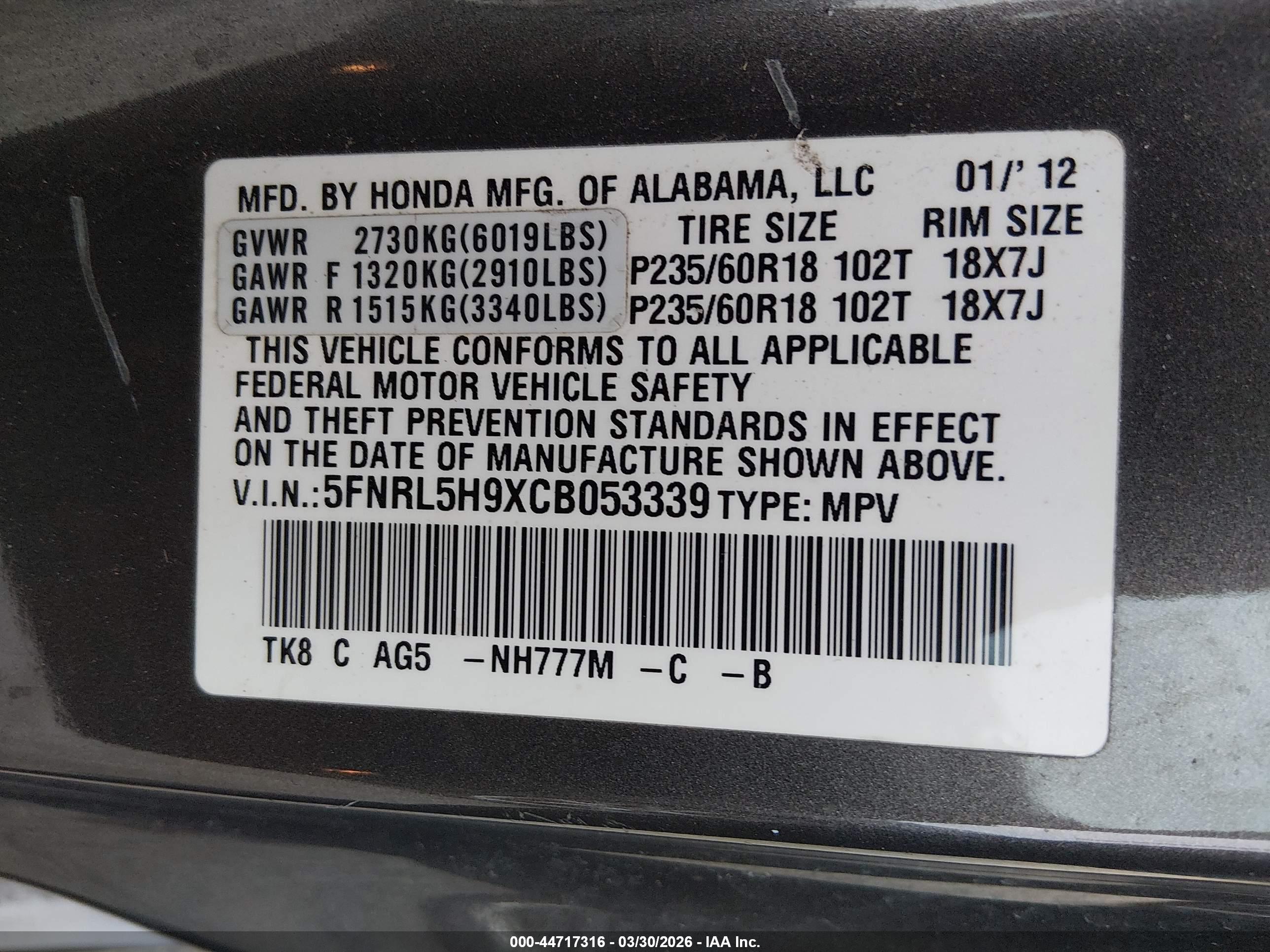 HONDA ODYSSEY image 9