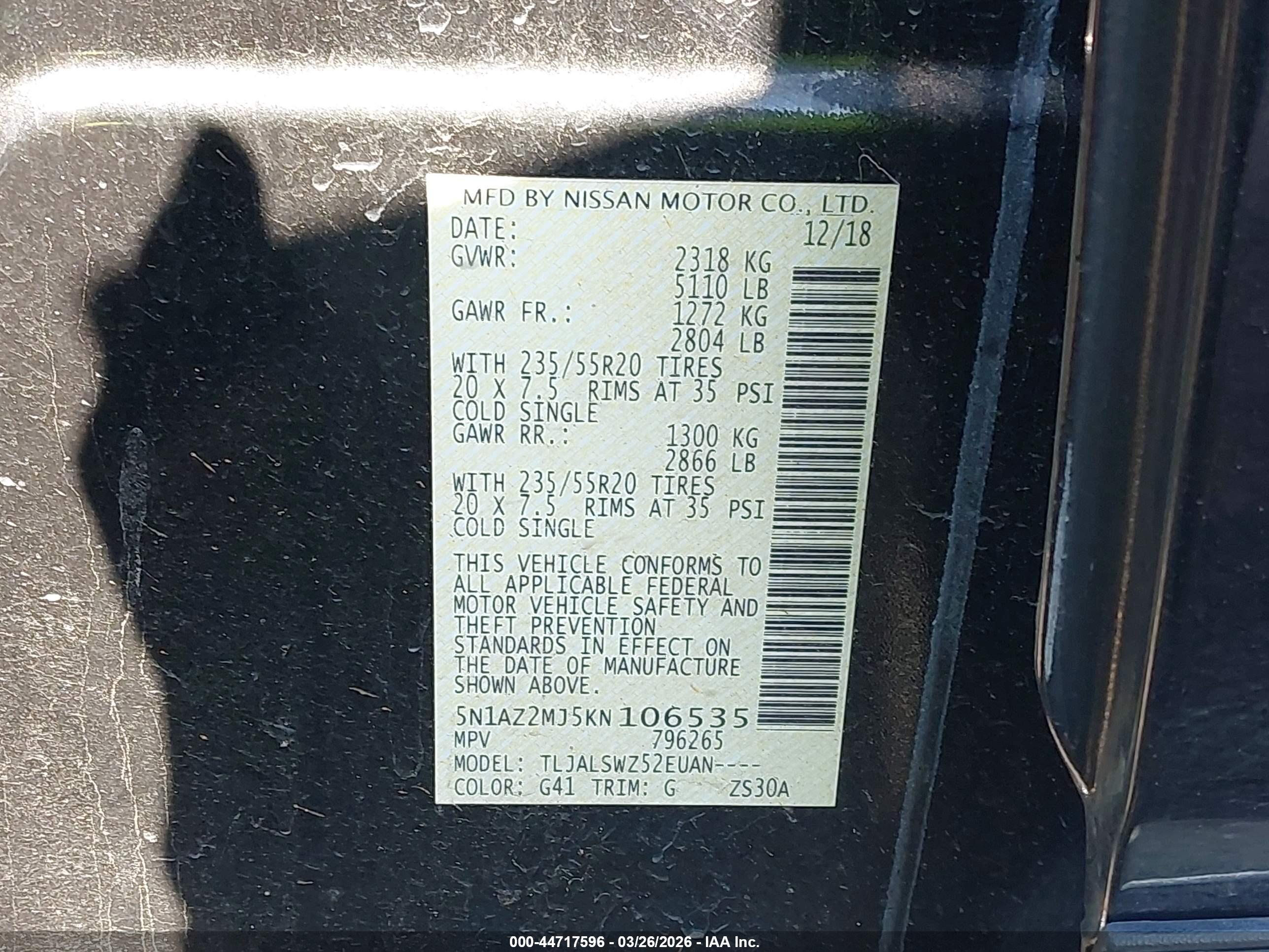 NISSAN MURANO image 9