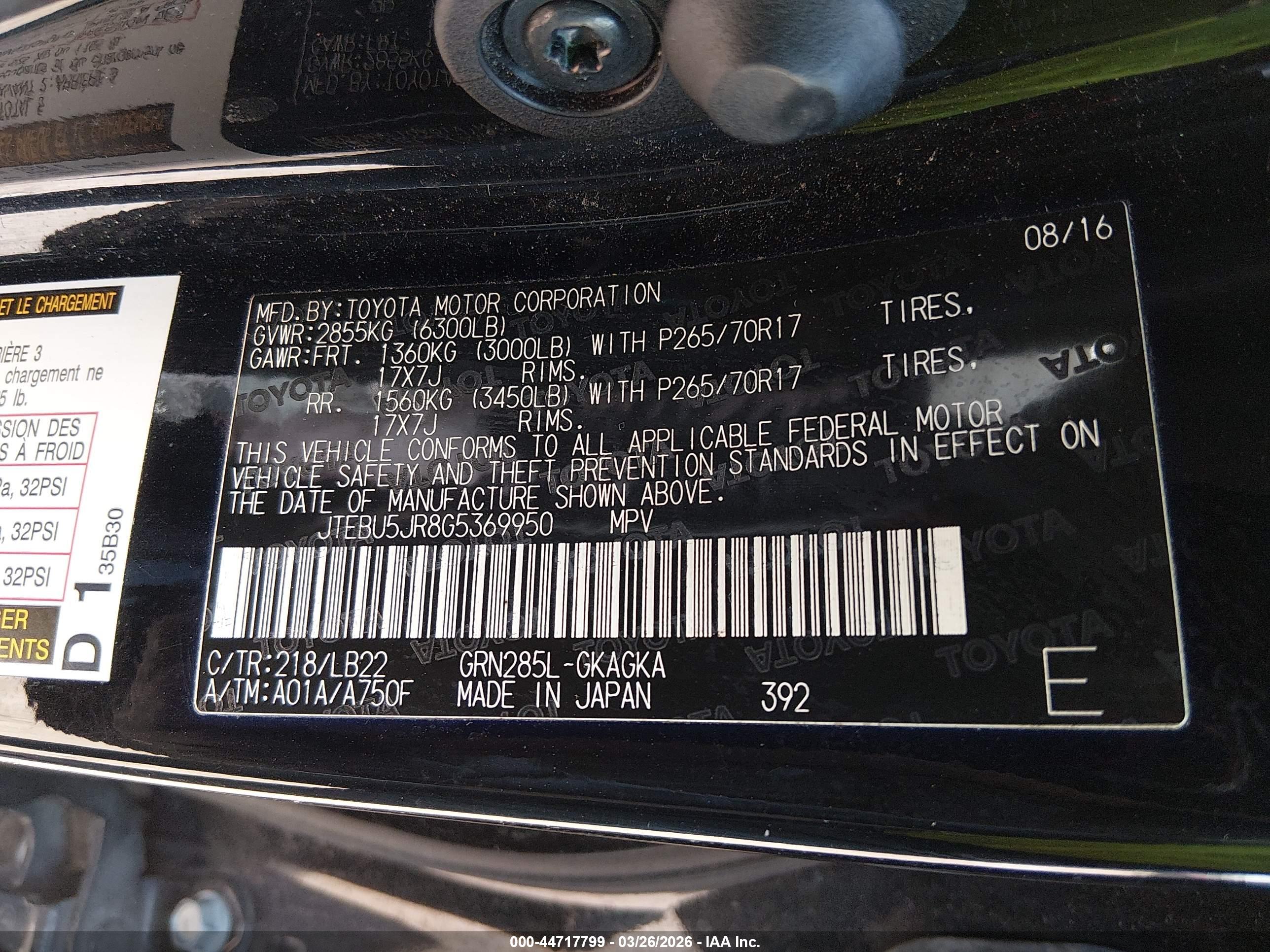 TOYOTA 4RUNNER image 9