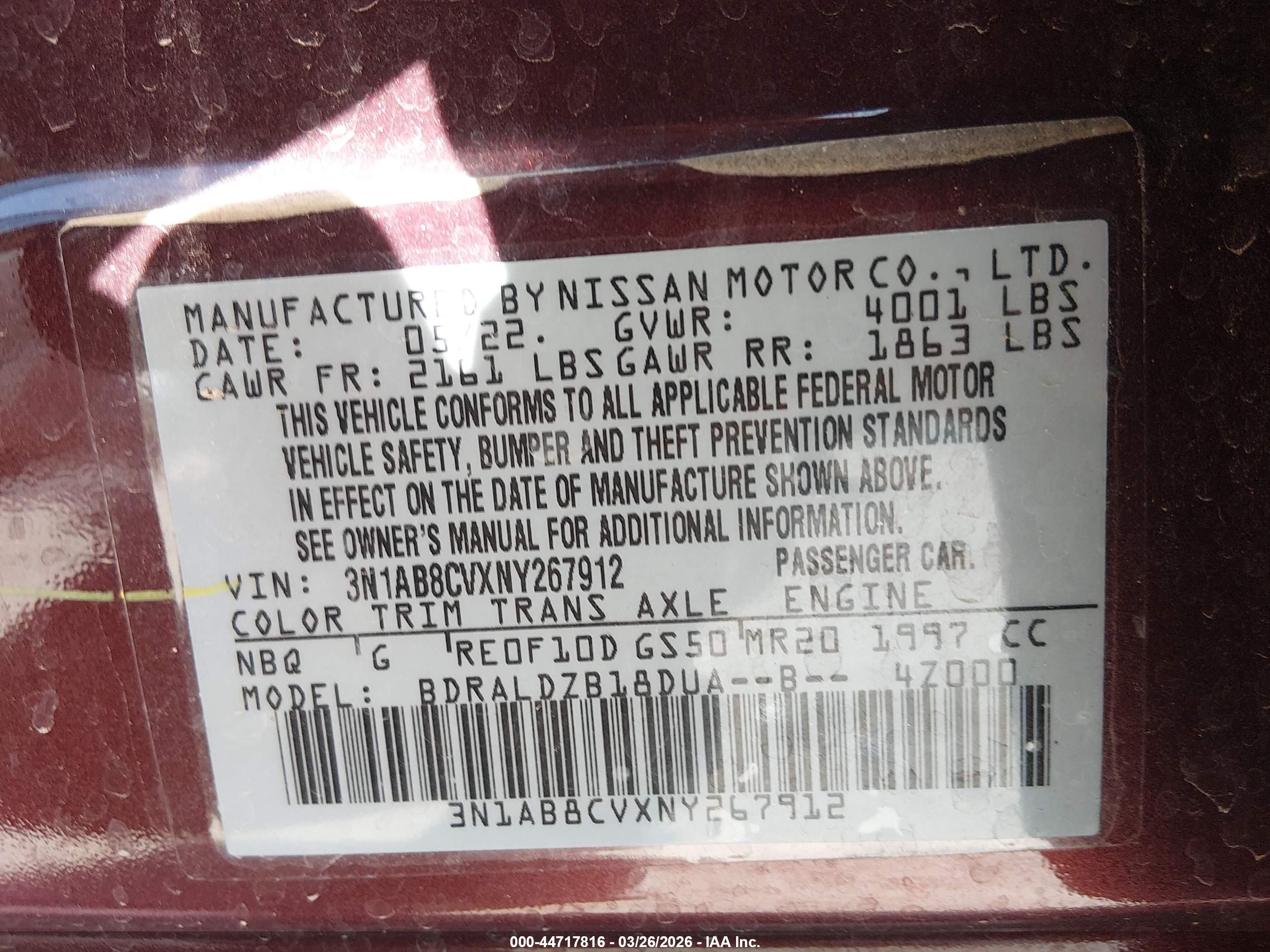 NISSAN SENTRA image 9