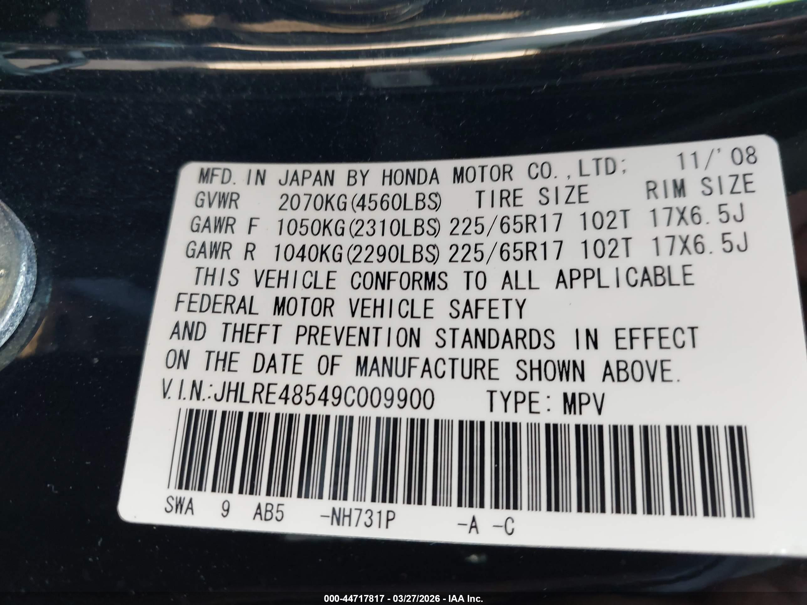 HONDA CR-V image 9