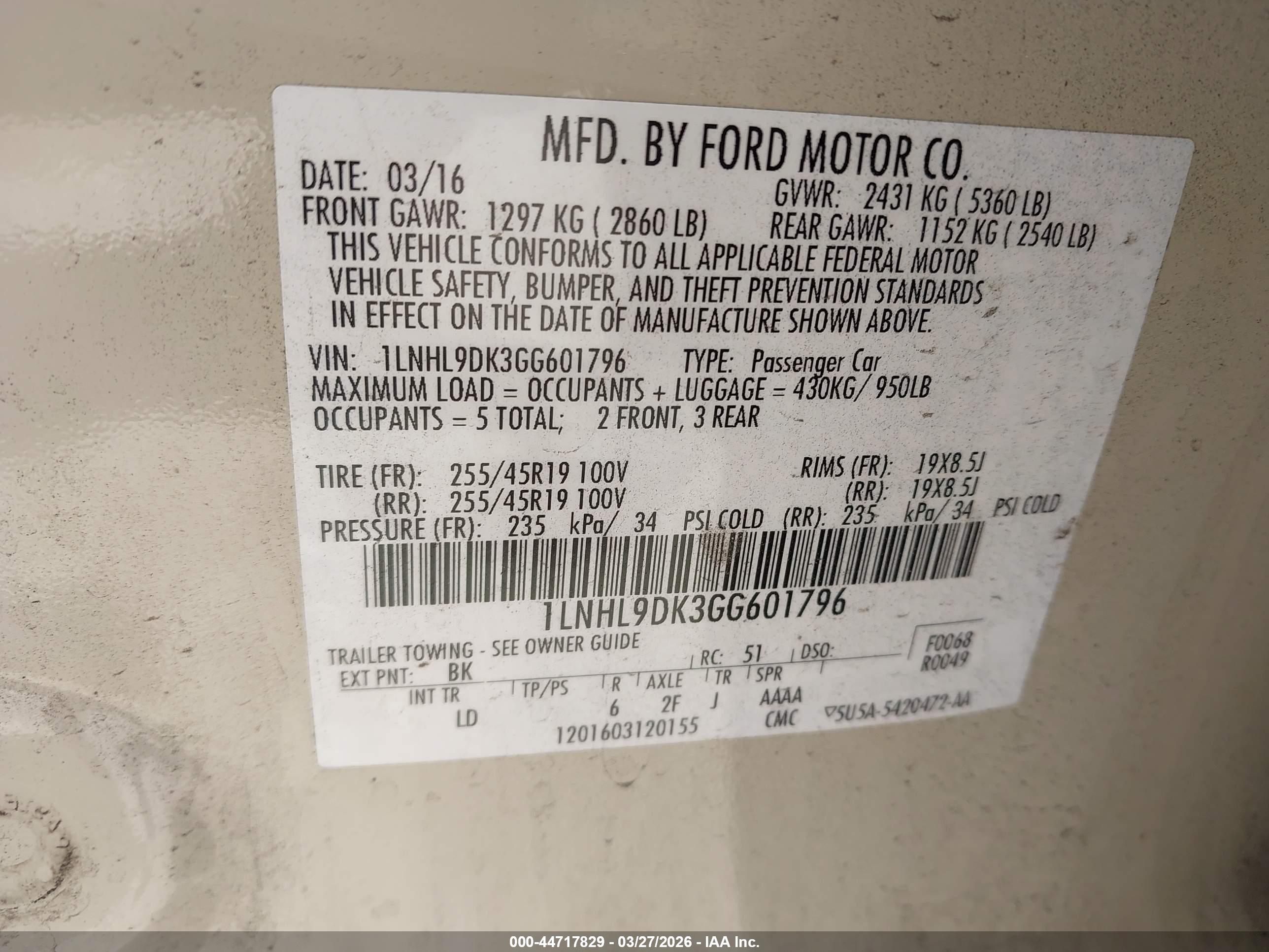 LINCOLN MKS image 9