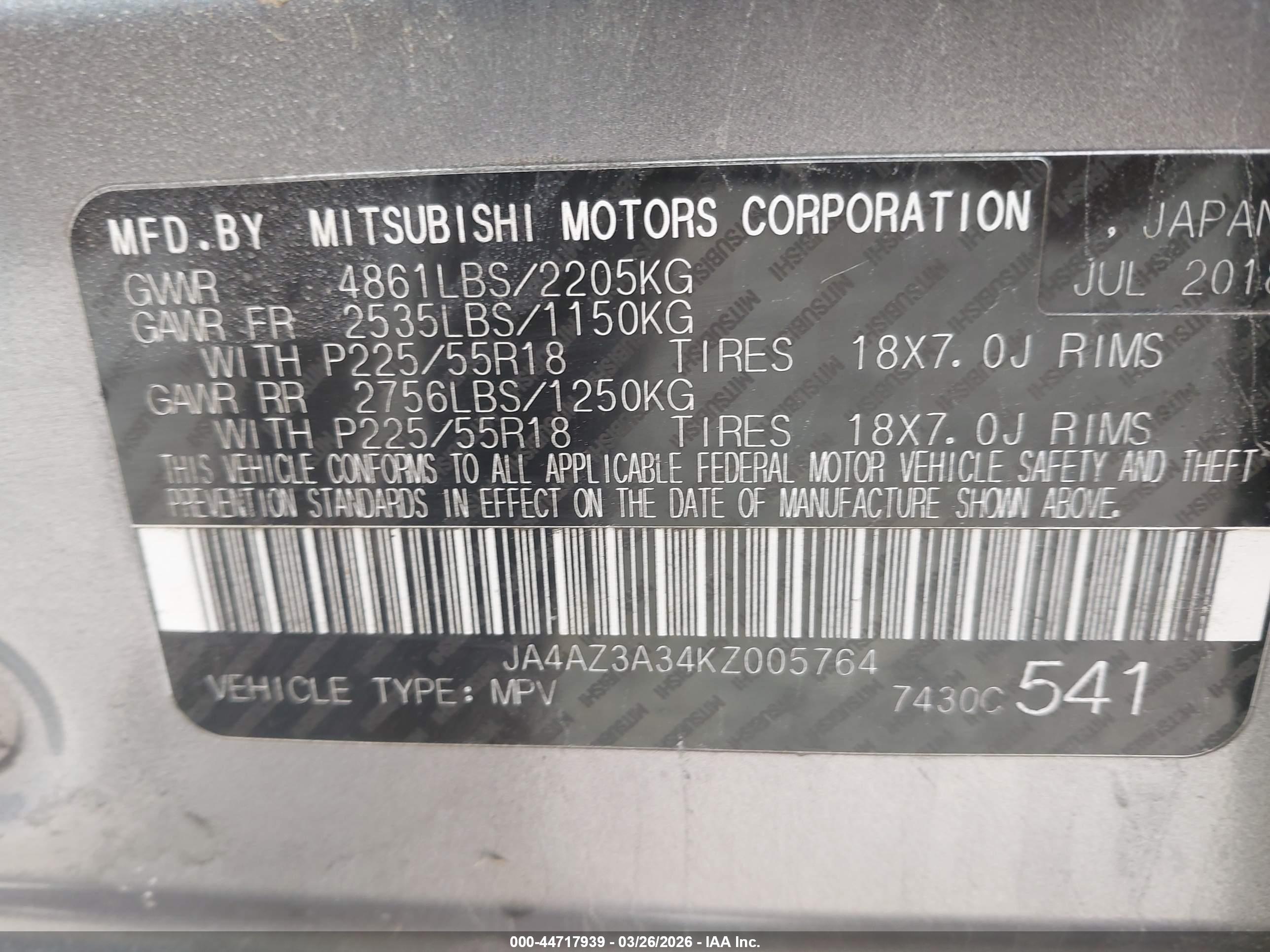 MITSUBISHI OUTLANDER image 9