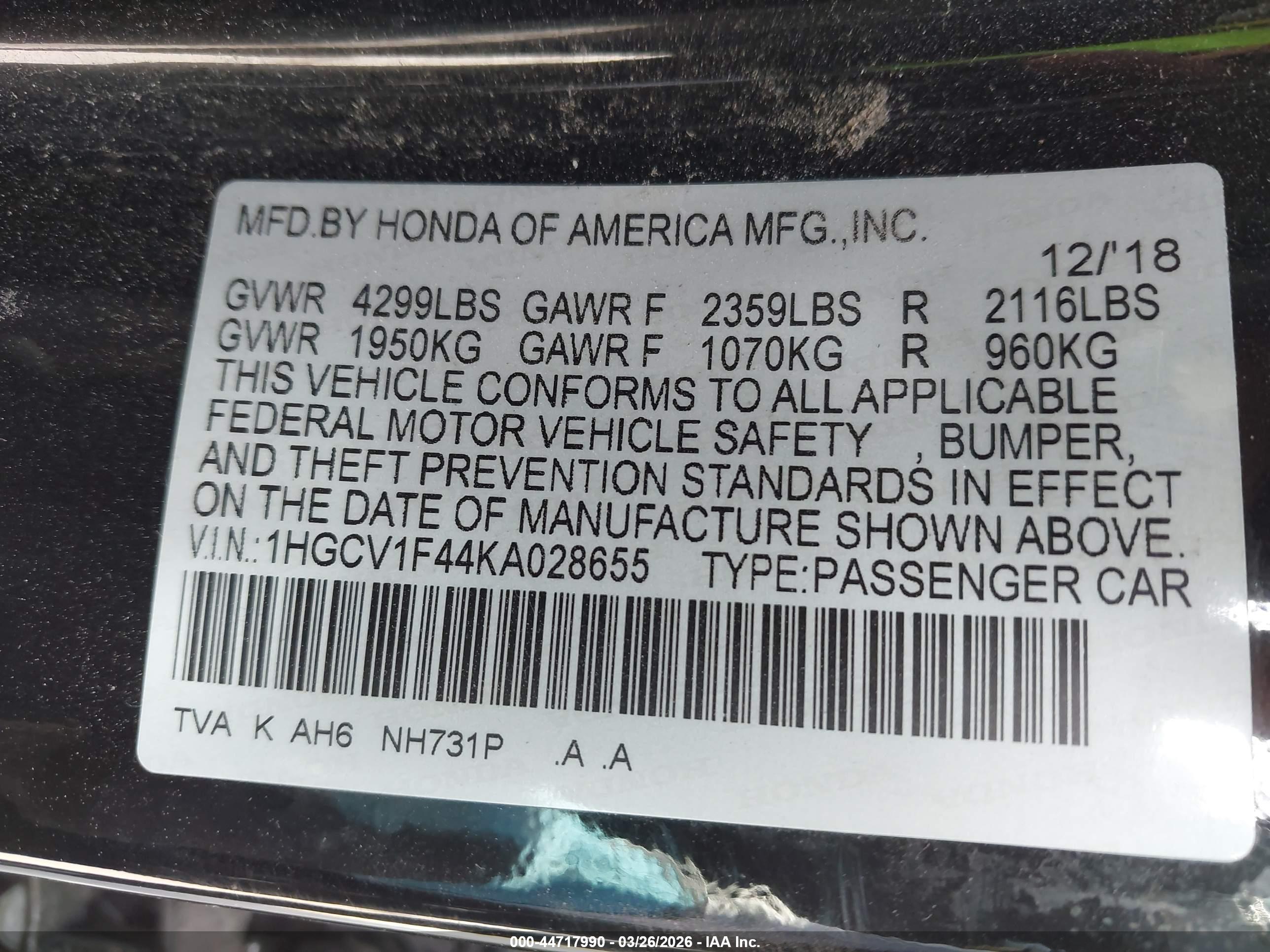 HONDA ACCORD image 9