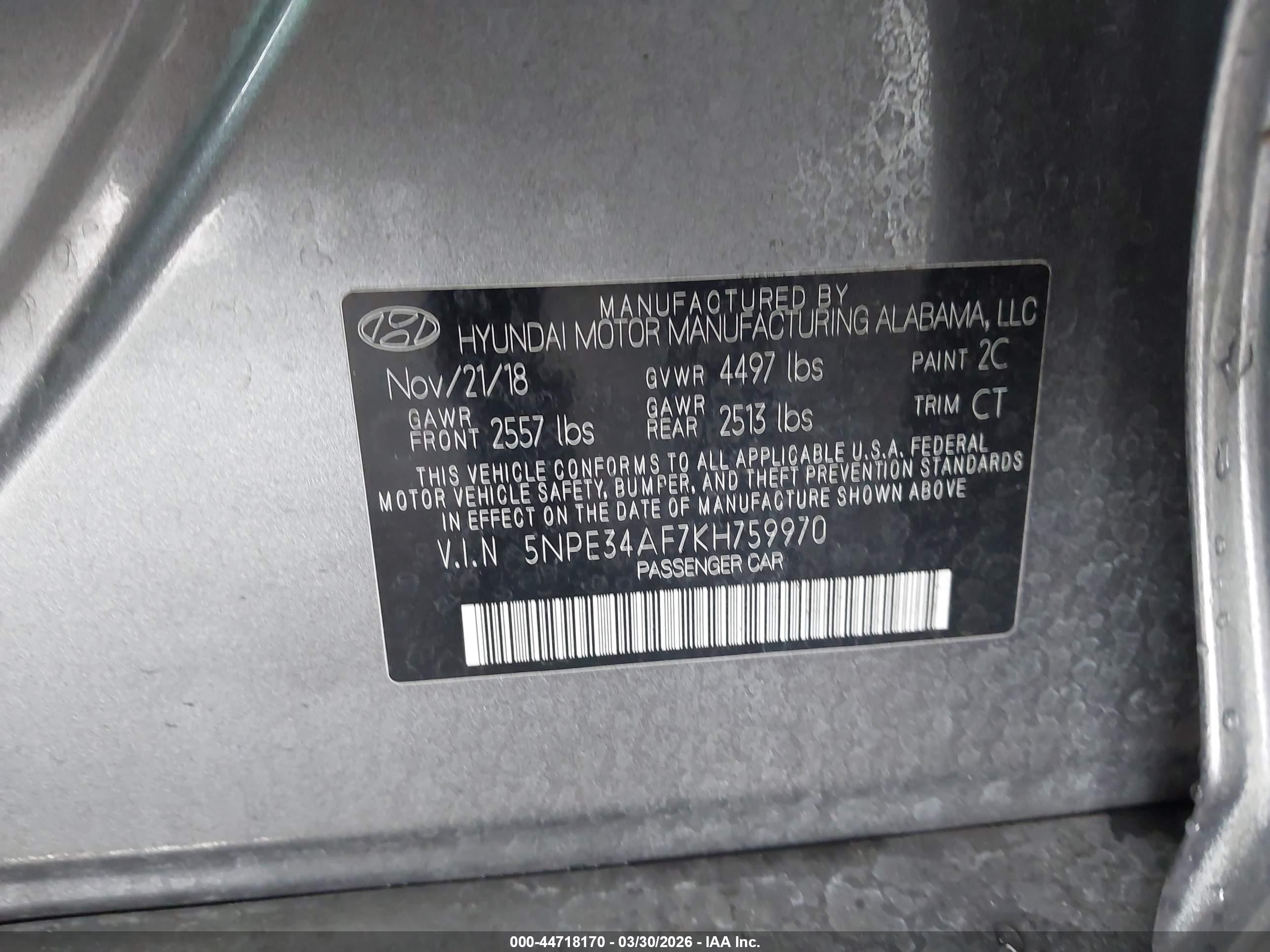 HYUNDAI SONATA image 9