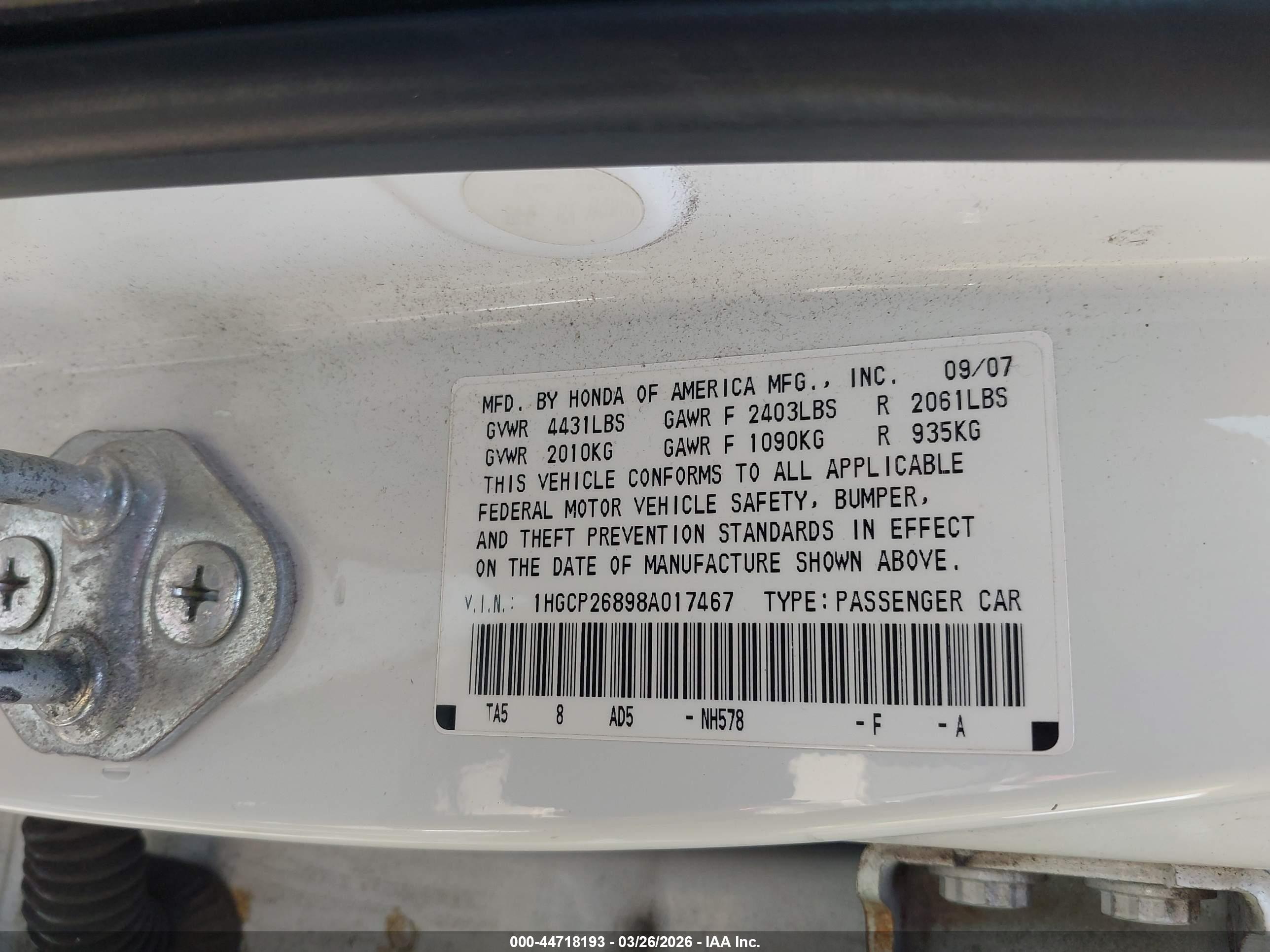 HONDA ACCORD image 9