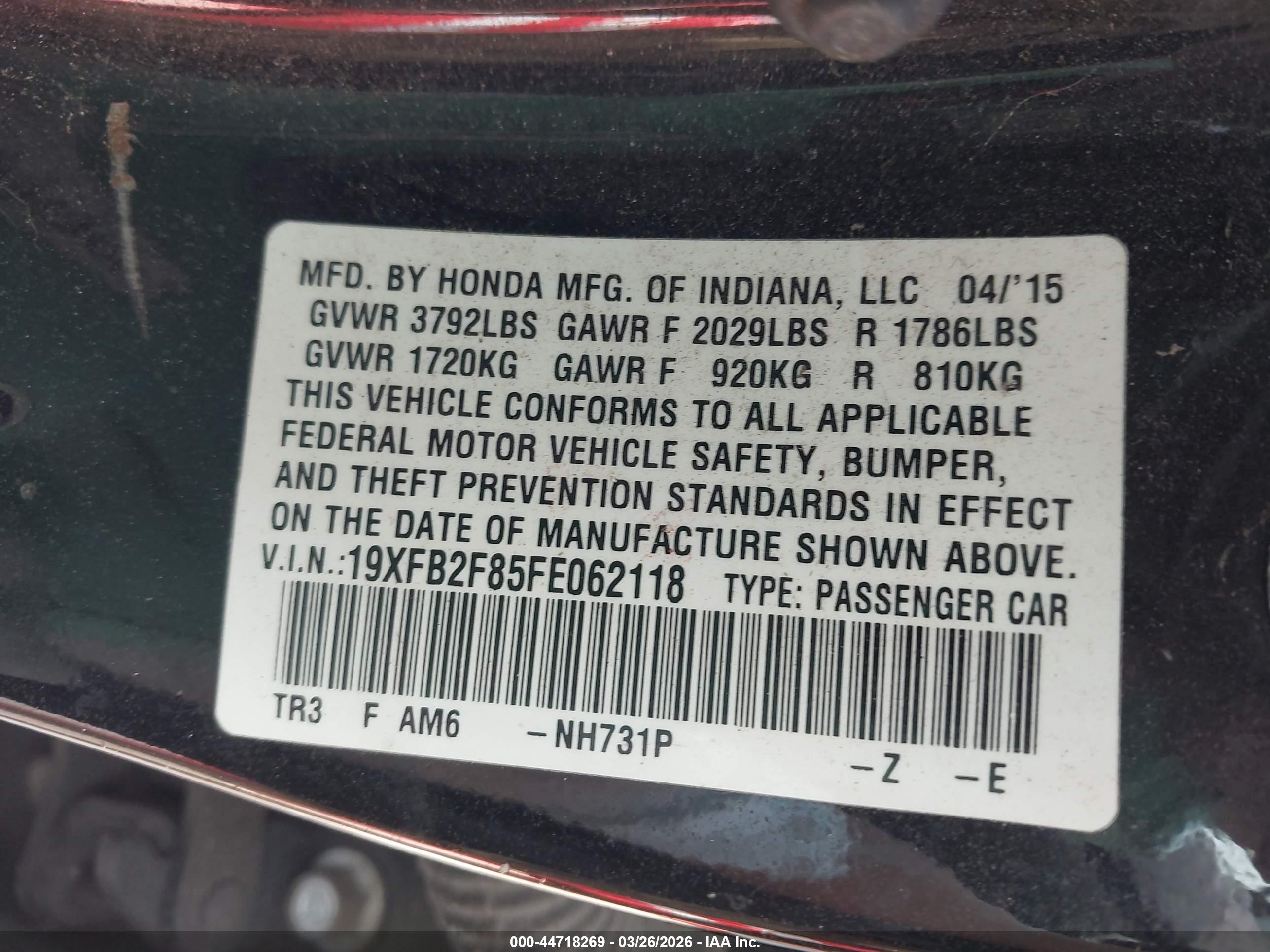 HONDA CIVIC image 9