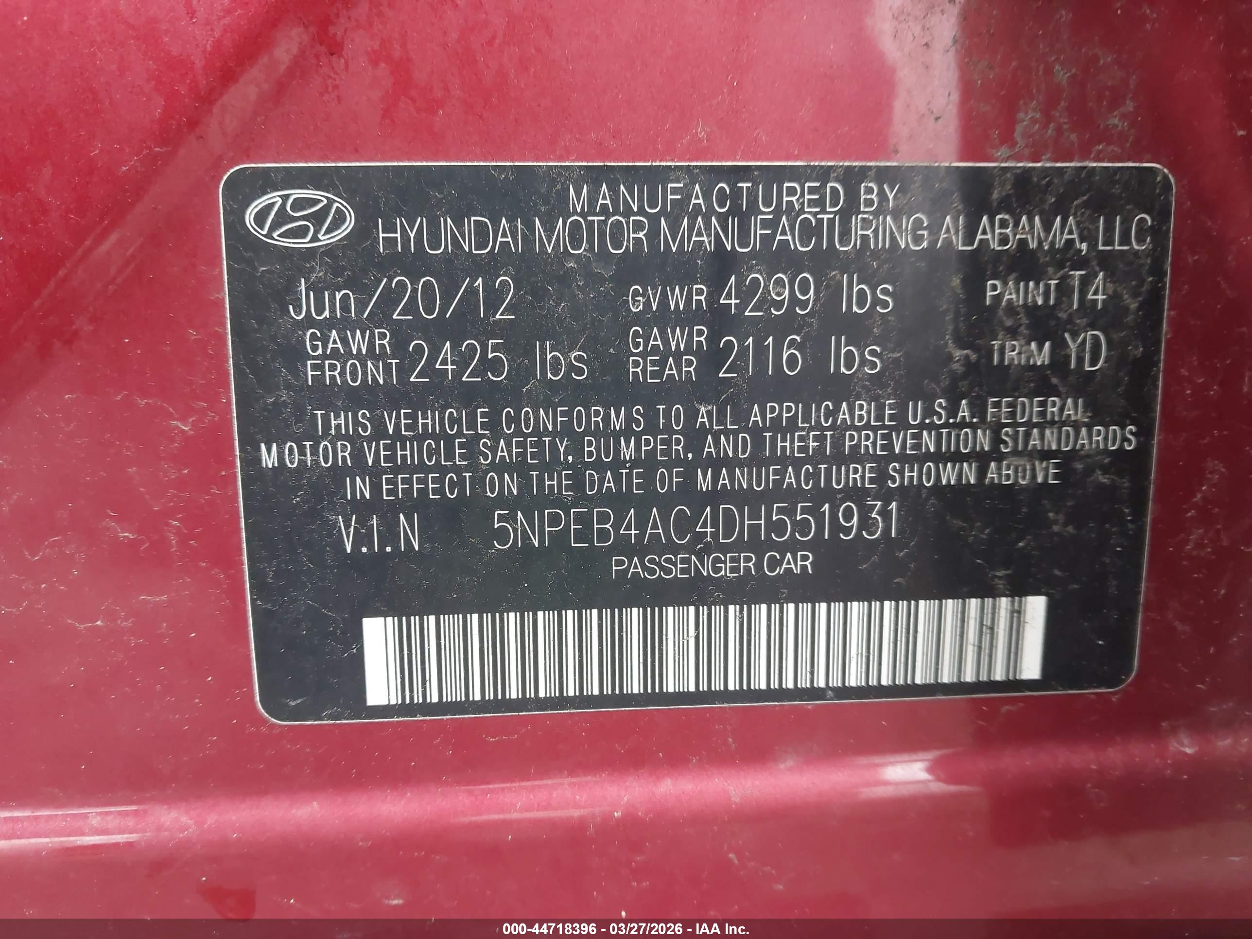 HYUNDAI SONATA image 9
