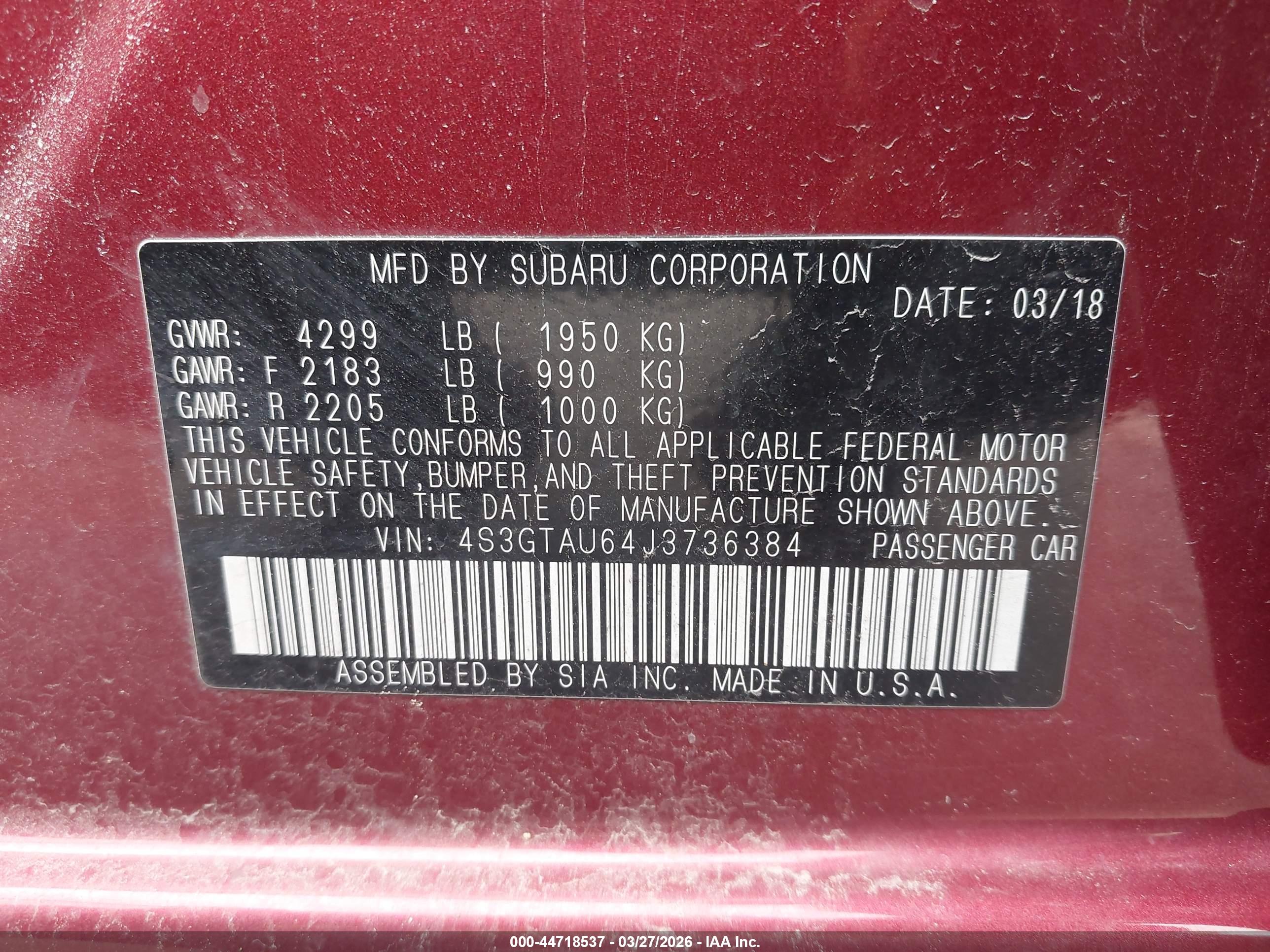 SUBARU IMPREZA image 9