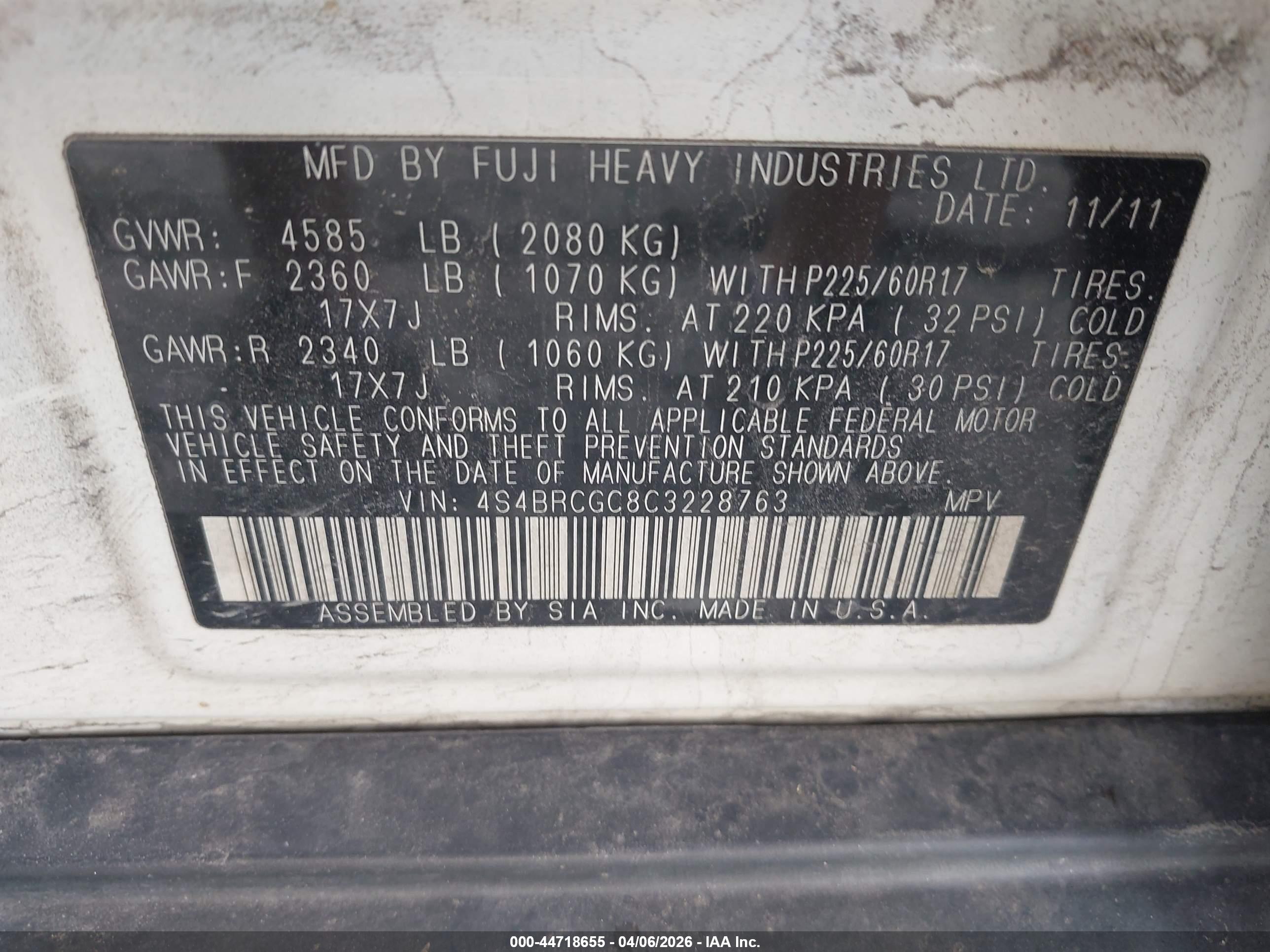 SUBARU OUTBACK image 9