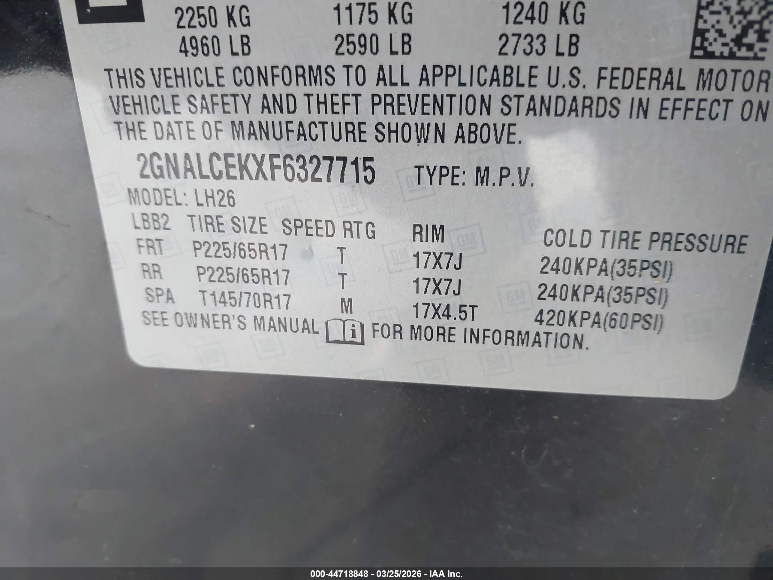 CHEVROLET EQUINOX image 9